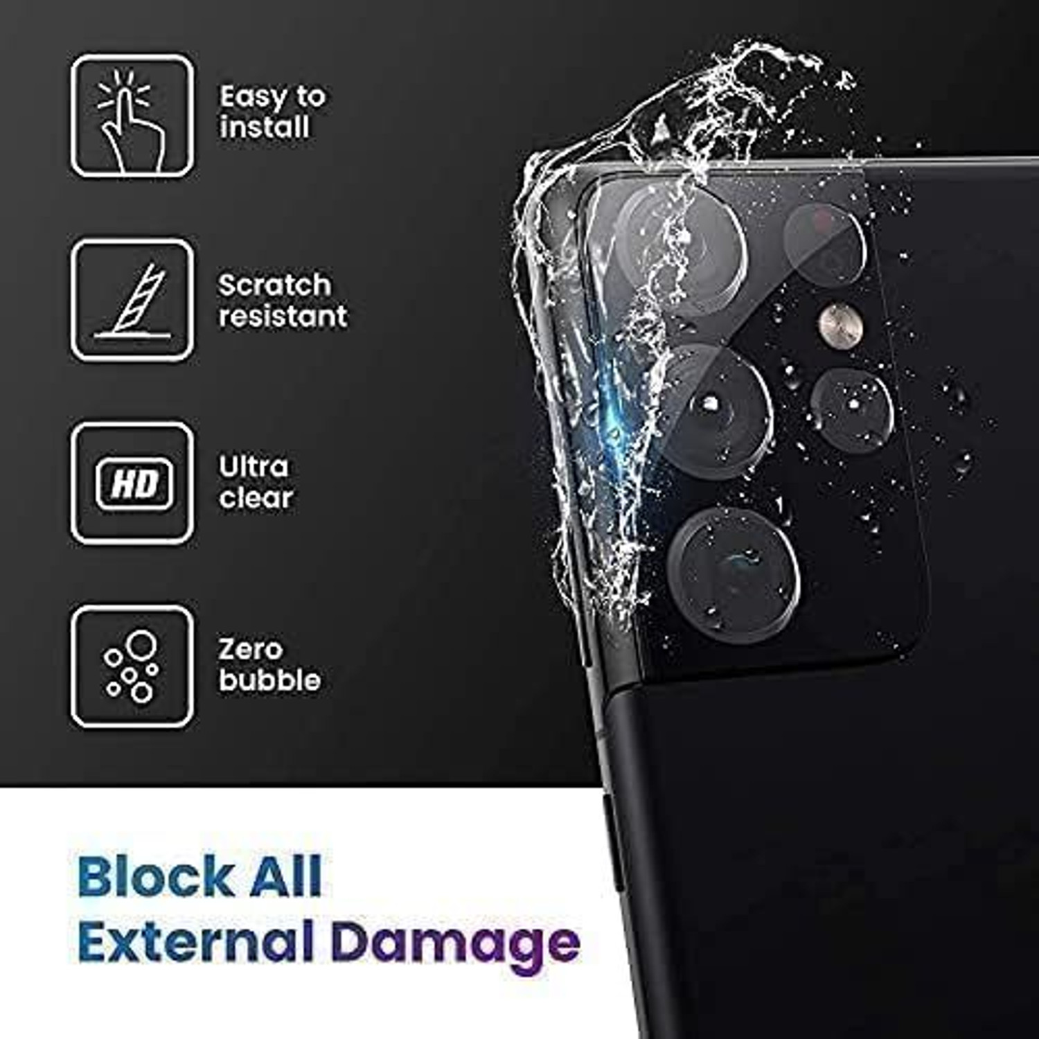Image of WonReza Back Camera Lens Glass Protector for Vivo X200T, Vivo X200T 5G