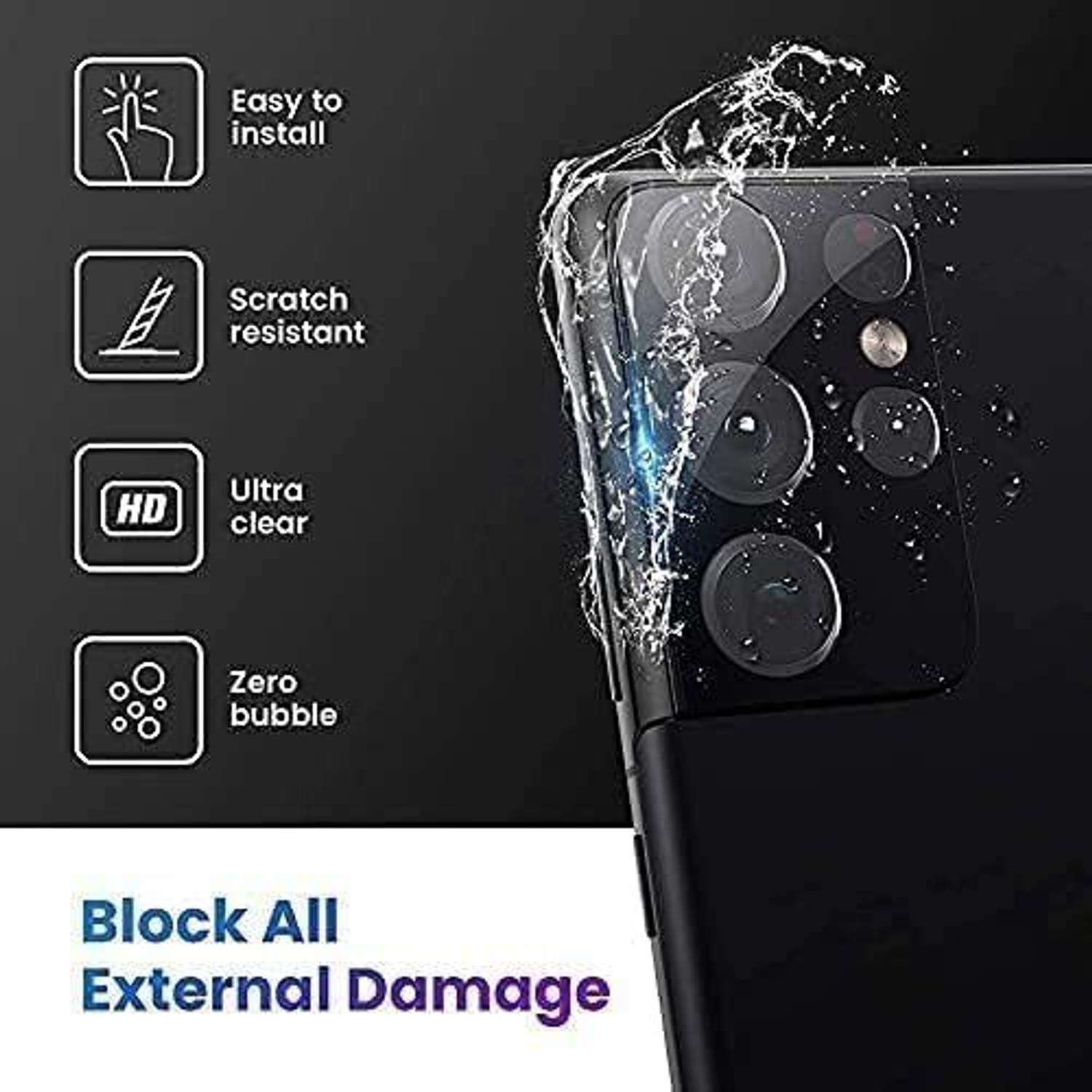 Image of Caseline Back Camera Lens Glass Protector for Nothing Phone 3a Pro, Nothing Phone (3a) Pro