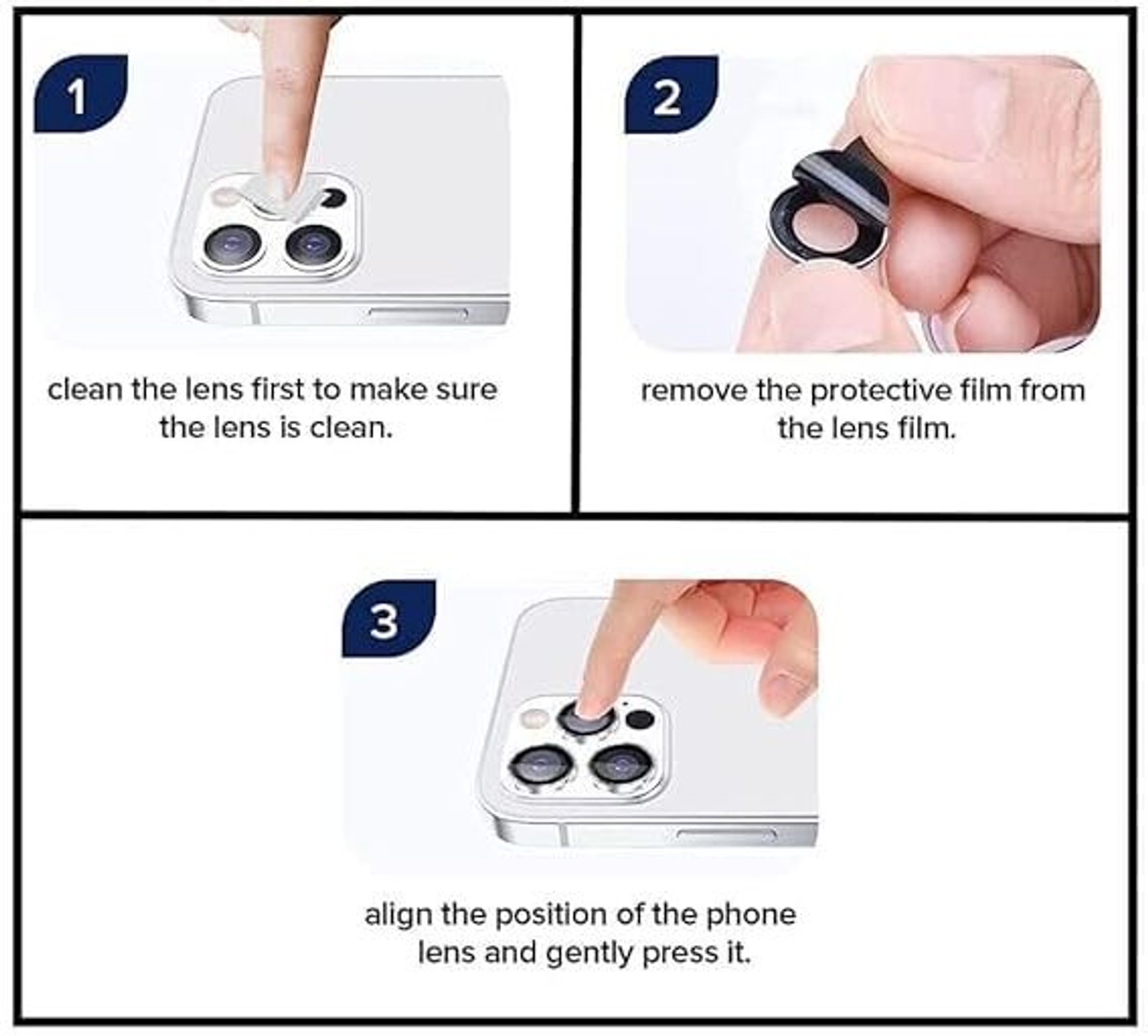 Image of casual need Camera Lens Protector for Samsung Galaxy Z Flip 6 5G 9H Hardness, Full Coverage Anti Scratch Camera Metal Ring (Samsung Galaxy Z Flip 6 5G, Silver)