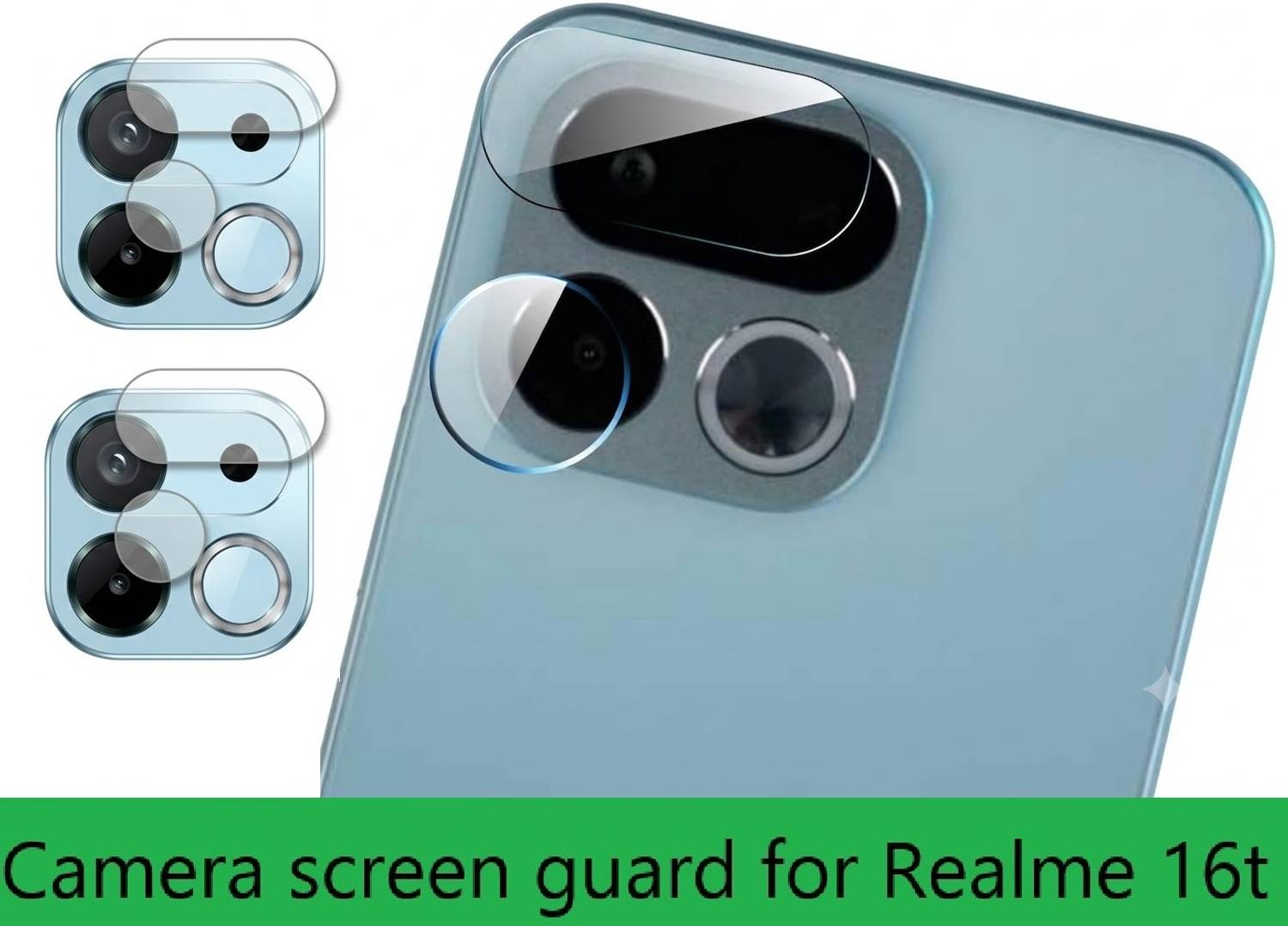 KHR Back Camera Lens Glass Protector for realme 16T 5G Flexible 3D Anti-Scratch, Ultra-Clear Screen guard