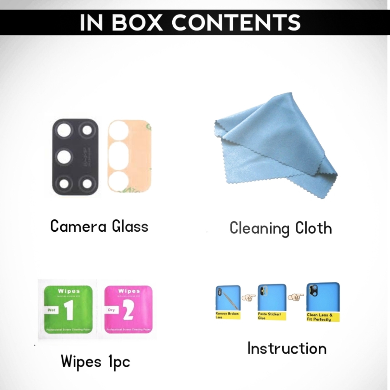 Image of CELLO TECH Back Camera Lens Glass Protector for REALME 7I
