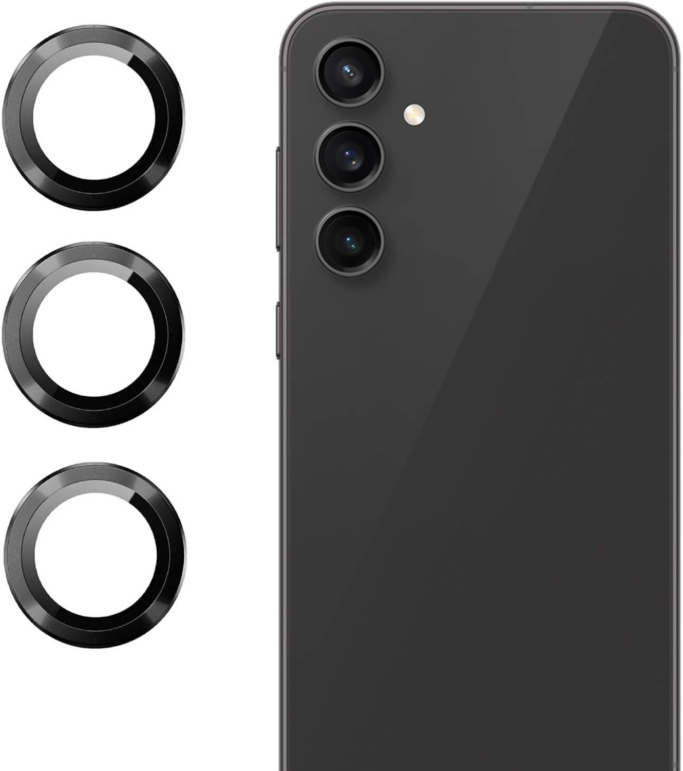 Bulkwala Back Camera Lens Glass Protector for Camera Ring Lens Protector for Samsung Galaxy S23 FE