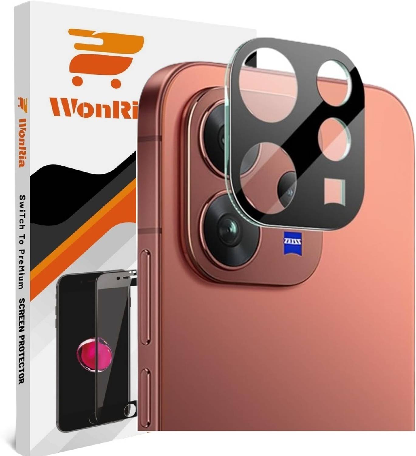 WonRia Back Camera Lens Glass Protector for Vivo V70 5G, Vivo V70 Elite 5G
