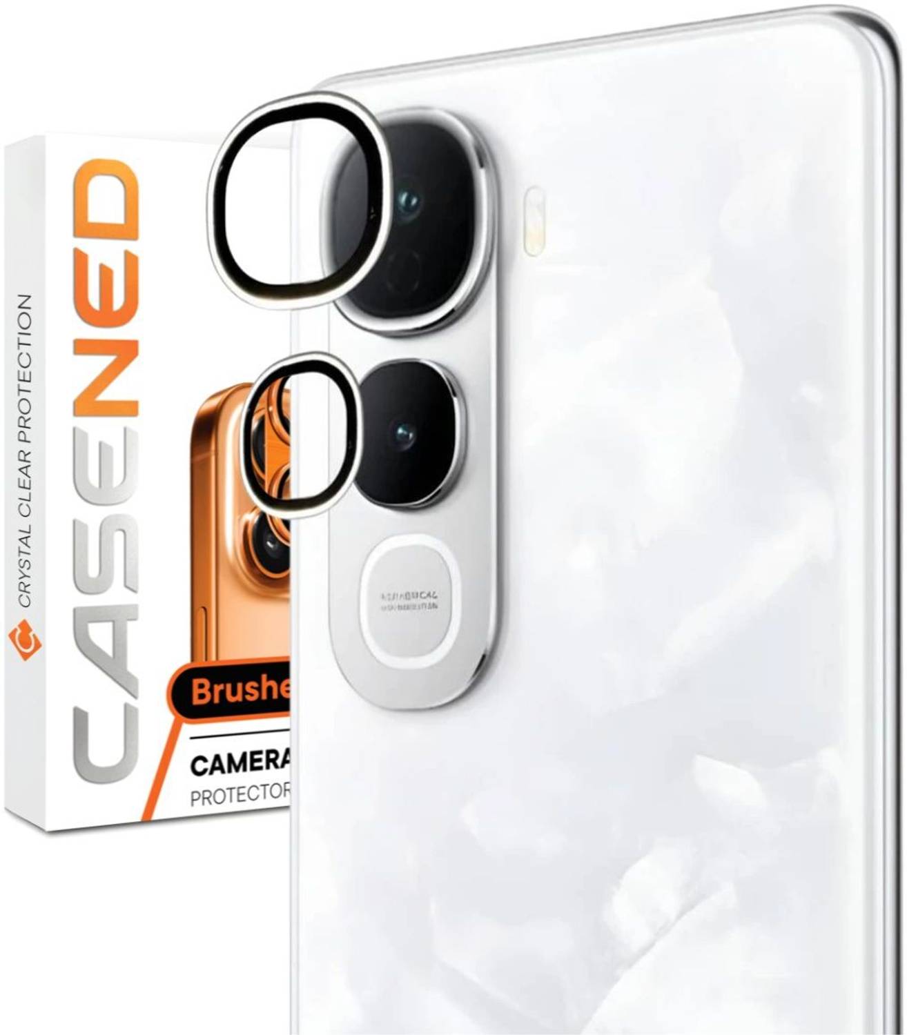 CASENED Back Camera Lens Ring Guard Protector for Vivo Y400 5G