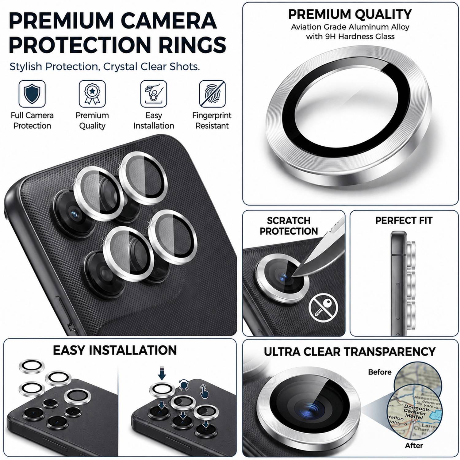 ArmourPro Camera Lens Ring Guard for Motorola G37 Power 5G - Image 2