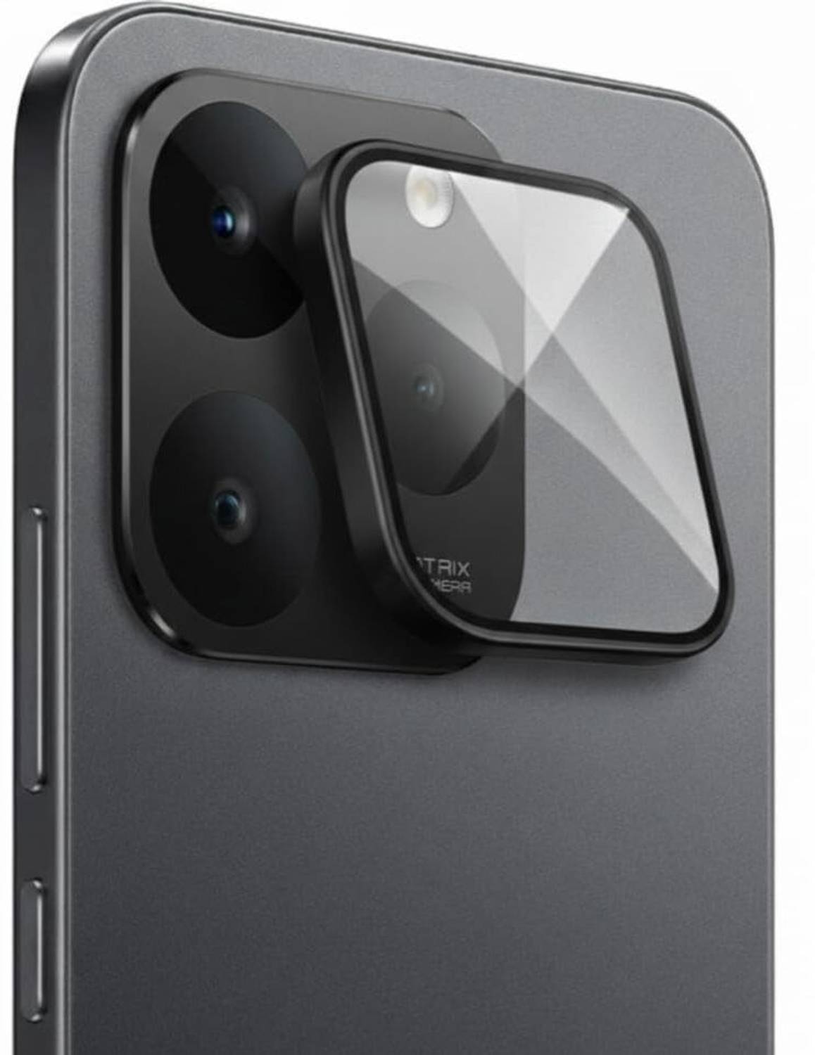 Astimi Back Camera Lens Ring Guard Protector for realme 15T 5G, Color - Black
