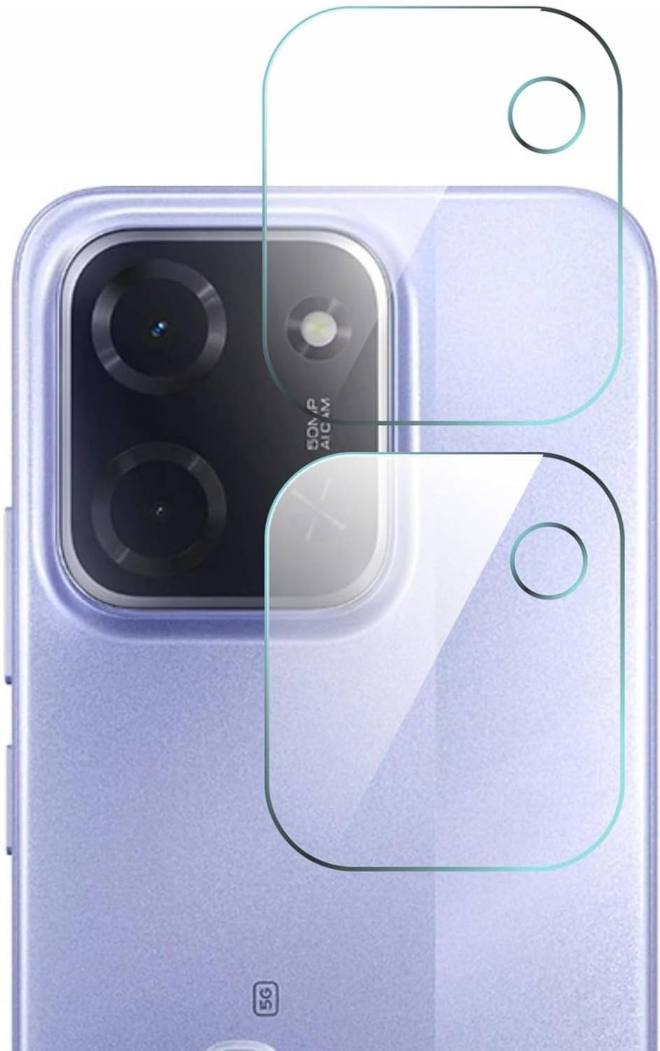 Zlcmeech Back Camera Lens Glass Protector for Poco C85, Poco C85 5G, C85 Poco 5G