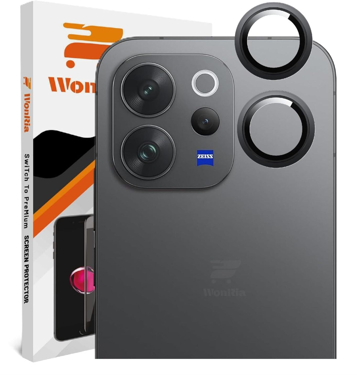 Image of WonRia Back Camera Lens Ring Guard Protector for Vivo V70, Vivo V70 Elite 5G Camera Ring