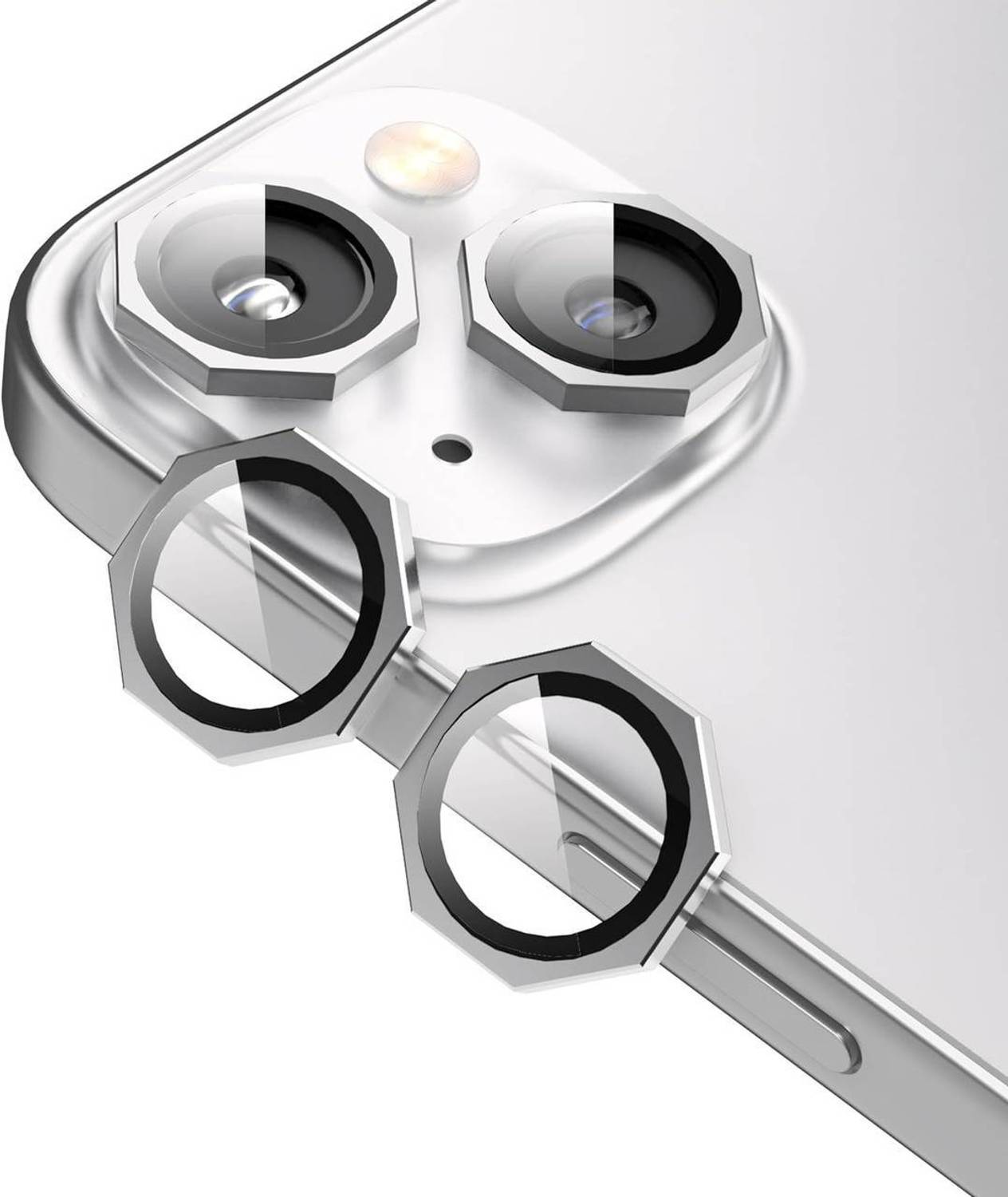 CASENED Back Camera Lens Ring Guard Protector for Apple iPhone 13 / iPhone 13 Mini