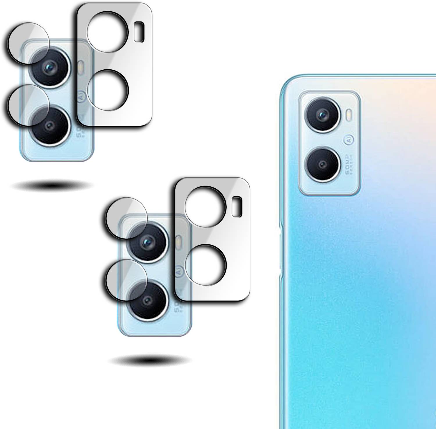 ASTARD Back Camera Lens Glass Protector for Oppo A96