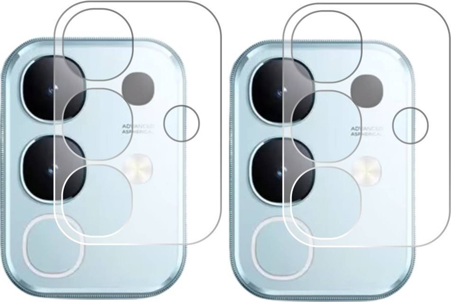 FINCH Back Camera Lens Glass Protector for Vivo T4x - Image 1