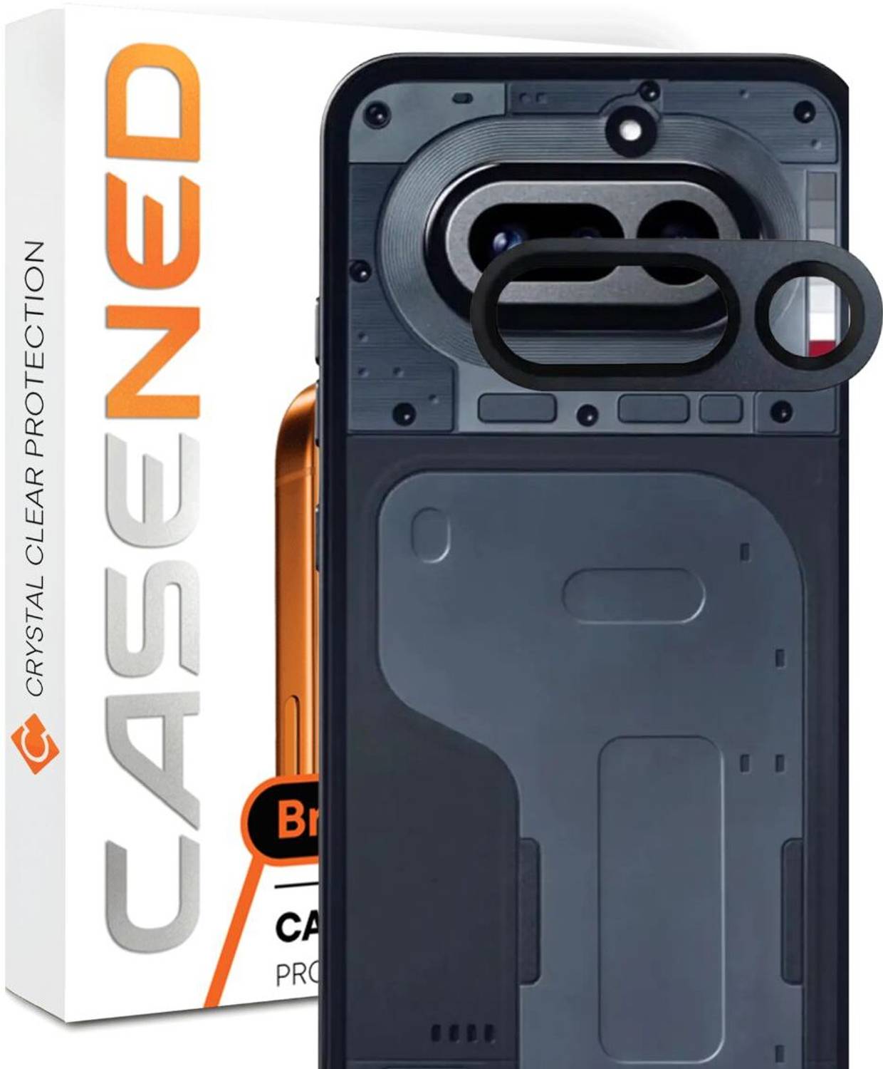 CASENED Back Camera Lens Ring Guard Protector for Nothing Phone 4a