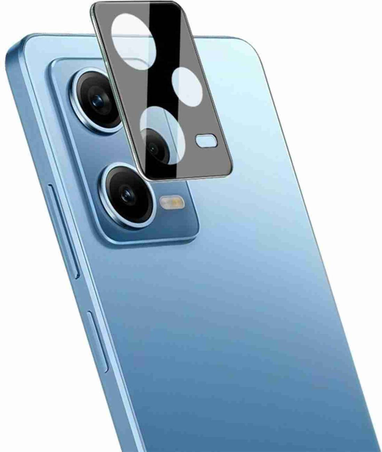 AEHUB Back Camera Lens Glass Protector for Redmi Note 12 Pro 5G (Black)
