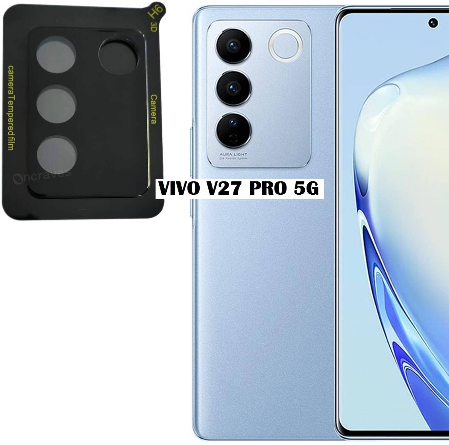 AB PRIME Back Camera Lens Glass Protector for VIVO V27 Pro 5G, V27 Pro 5G, vivo V27 Pro 5G