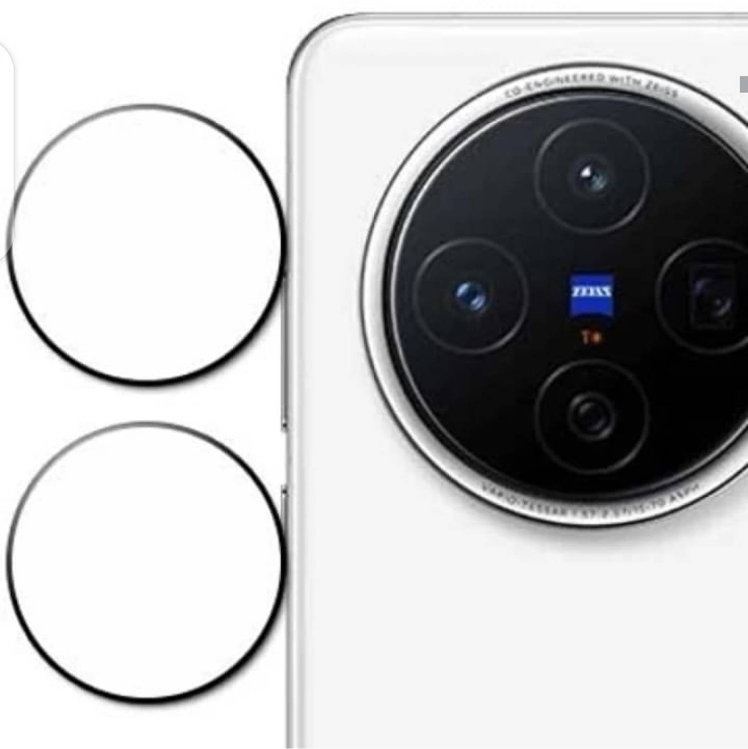 AHWAVEEDA Back Camera Lens Glass Protector for VIVO X200 CAMERA LENS ( PACK OF 2)