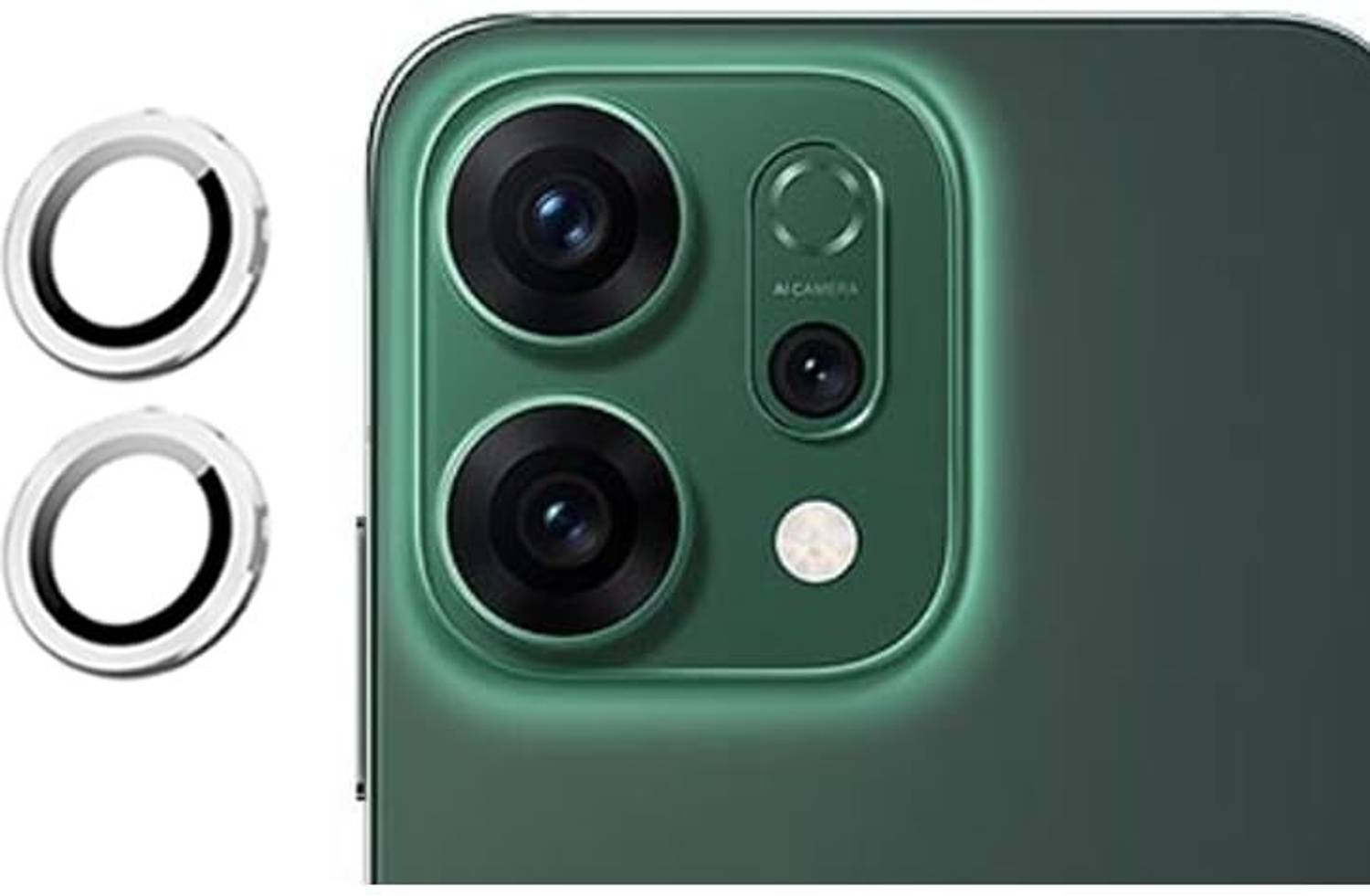 Bulkwala Back Camera Lens Ring Guard Protector for Camera Ring Lens Protector for Oppo Reno 14