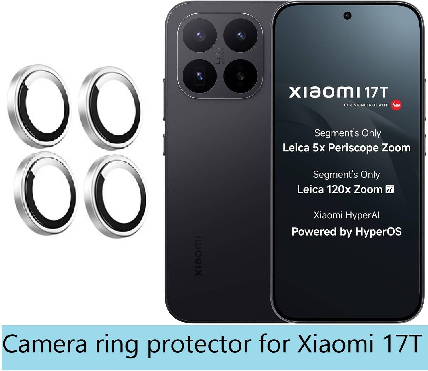KHR Back Camera Lens Ring Guard for Xiaomi 17T - Image 1