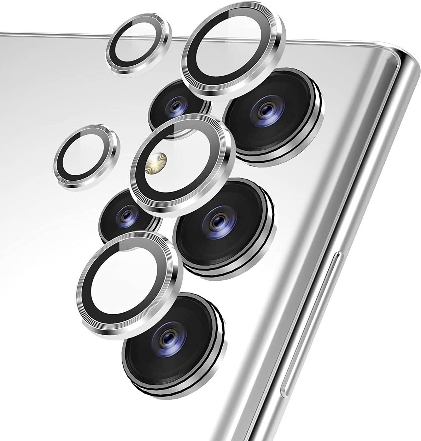 A3sprime Back Camera Lens Ring Guard Protector for Samsung Galaxy S22 Ultra 5G, Full Coverage 9H Surface Hardness Camera Protector