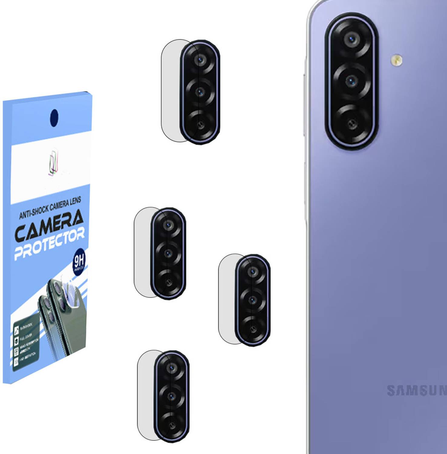 SCREENIX Back Camera Lens Glass Protector for SAMSUNG GALAXY F17 5G, [Flexible Unbreakable Polycarbonate Material]