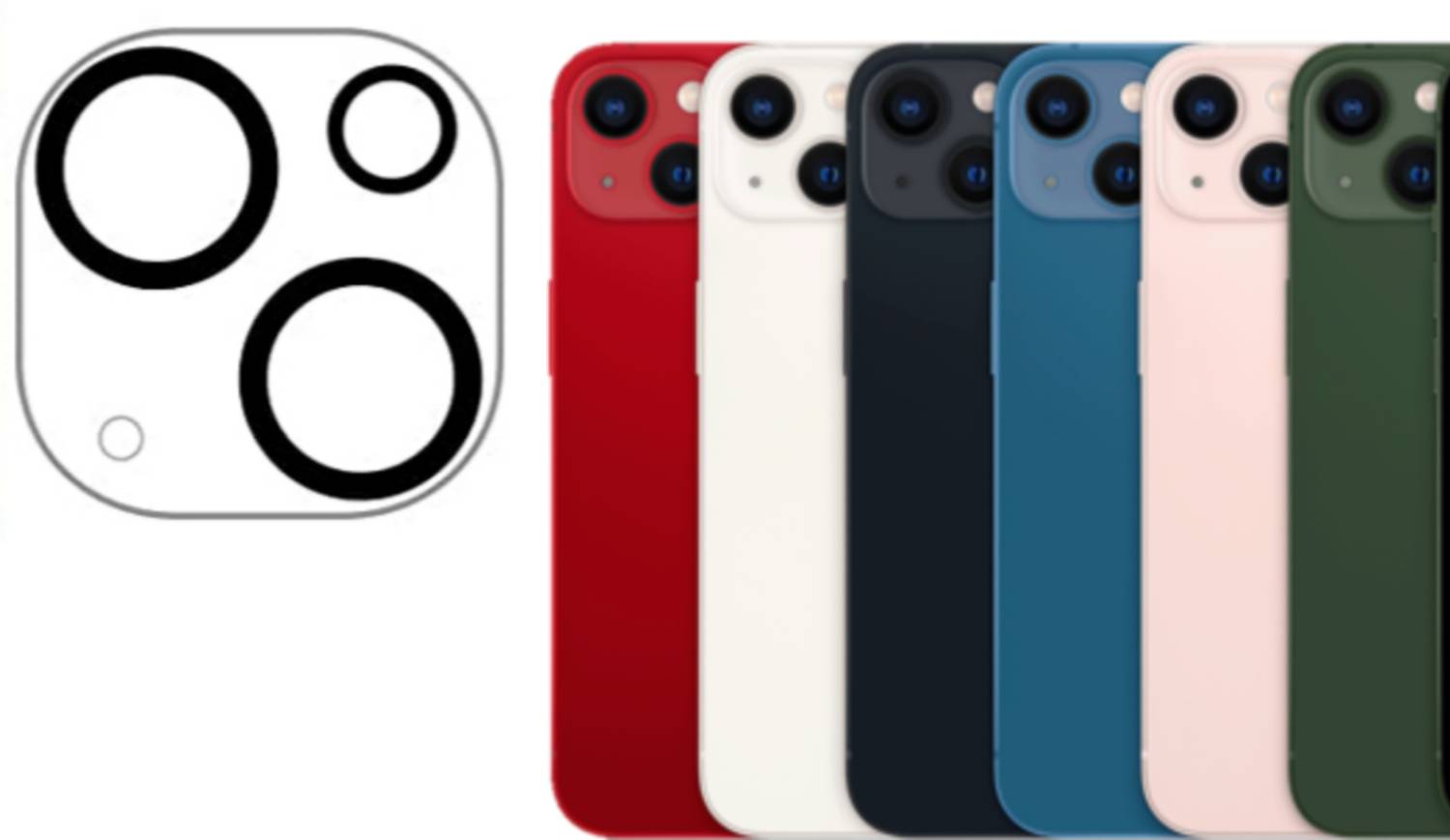 AEHUB Camera Lens Protector for iPhone 13