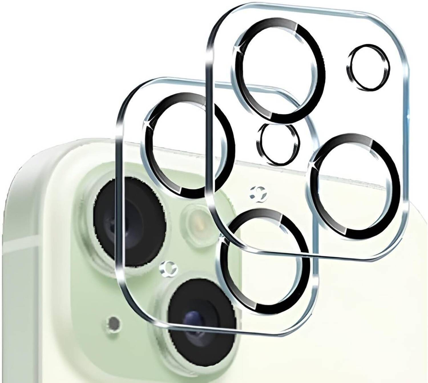 Covershub Back Camera Lens Glass Protector for Apple iPhone 15 (Transparent)