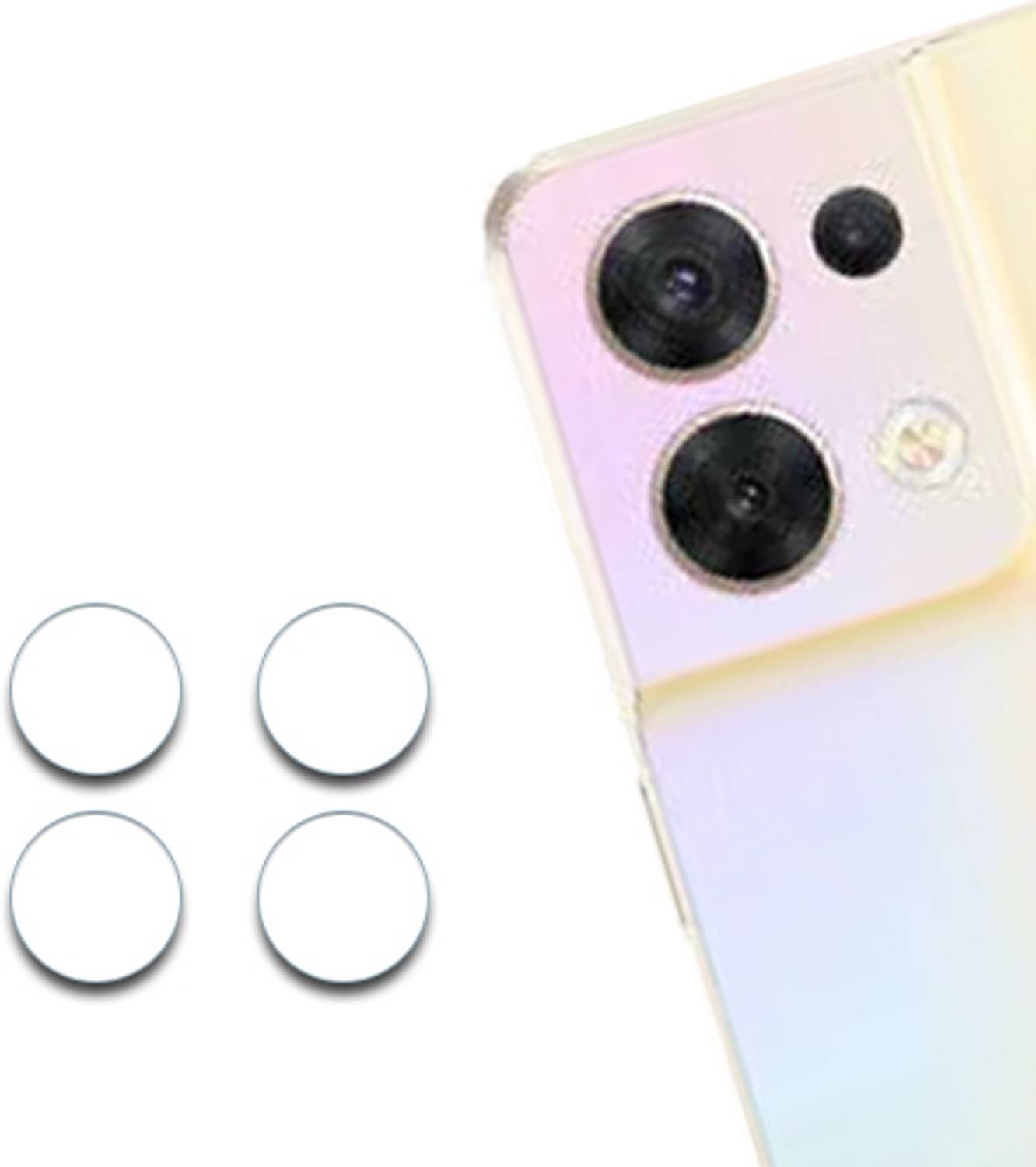 ARBAN Back Camera Lens Glass Protector for Oppo Reno8