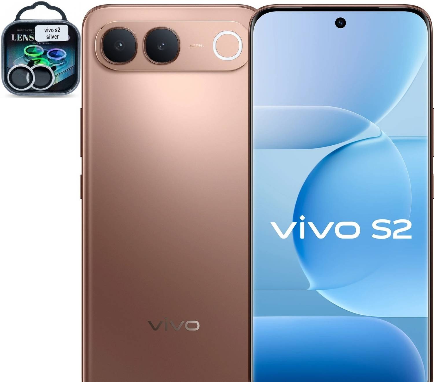 BRENZZ Back Camera Lens Glass Protector for VIVO S2