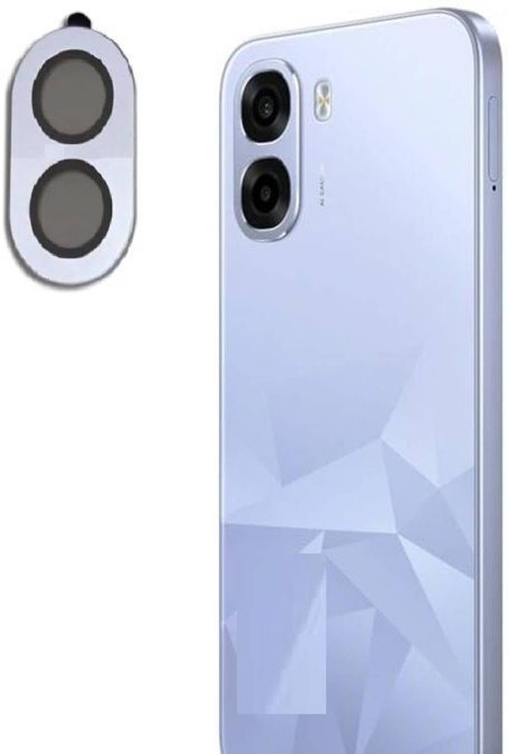 Zyxo Back Camera Lens Glass Protector, Camera Lens Ring Guard Protector for OPPO K14x 5G, OPPO K14x