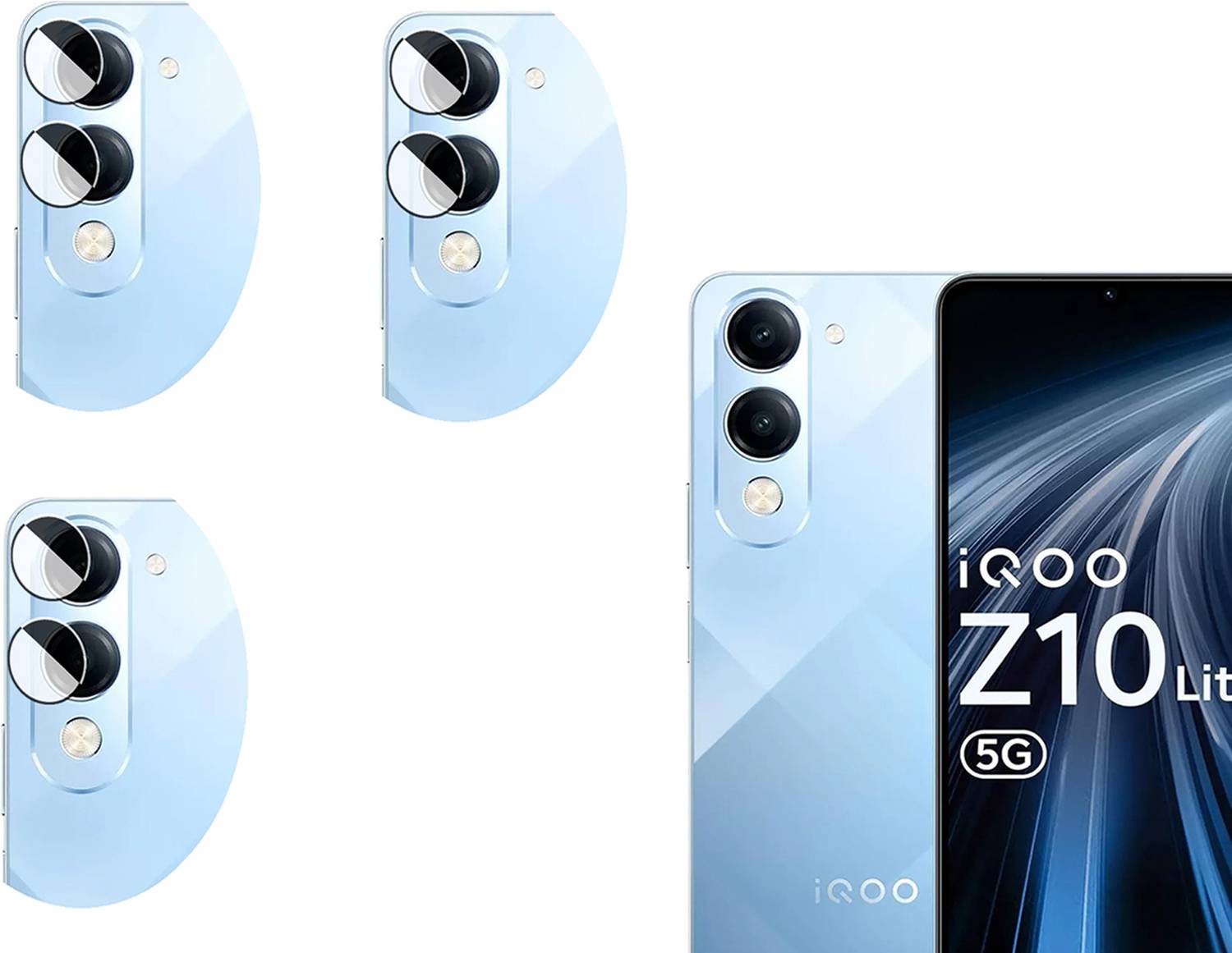 DAFFIN Back Camera Lens Glass Protector for IQOO Z10 LITE