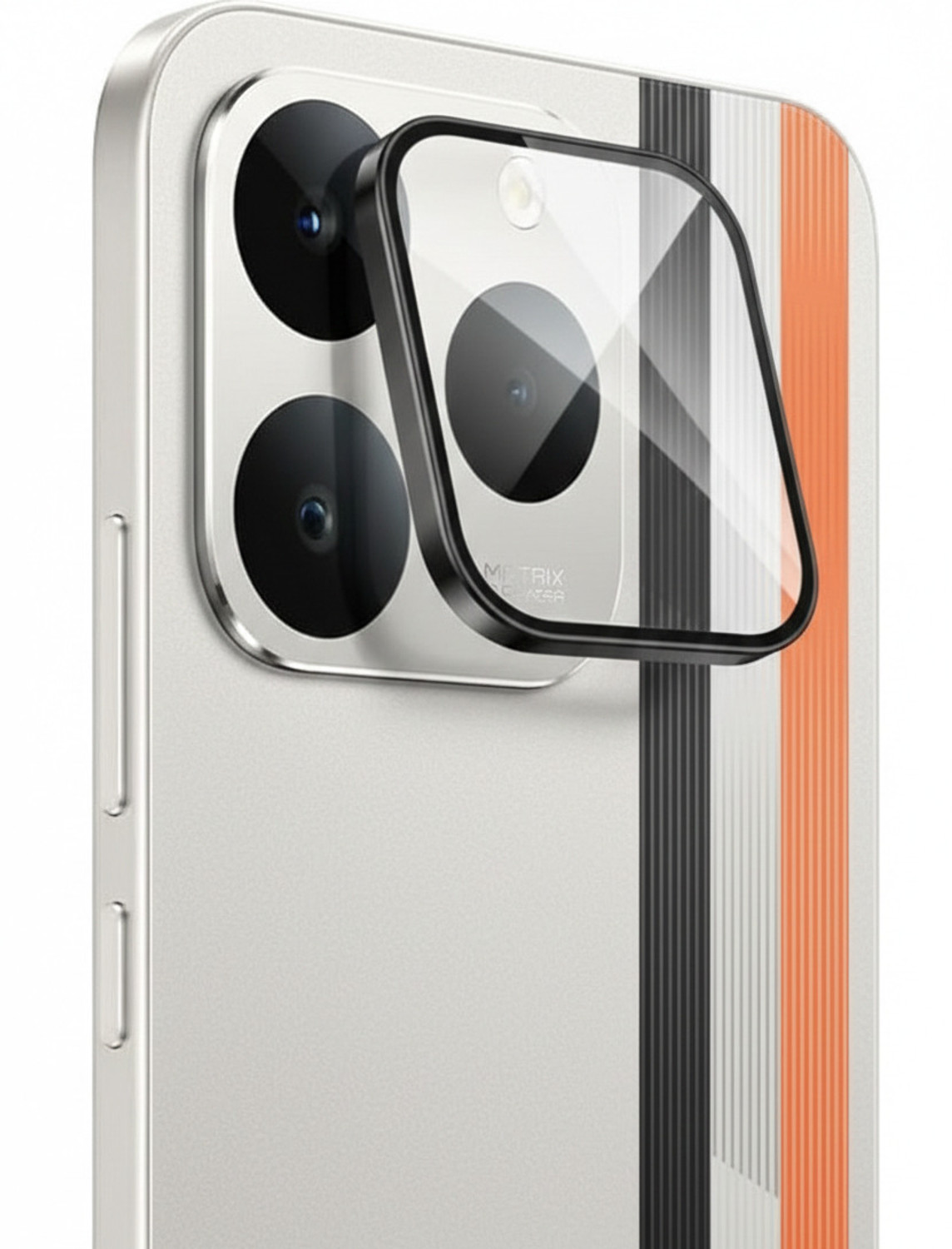Image of KHR Back Camera Lens Ring Guard Protector for realme narzo 90 5G 9H Camera Ring Ultra-HD Metal Ring Frame