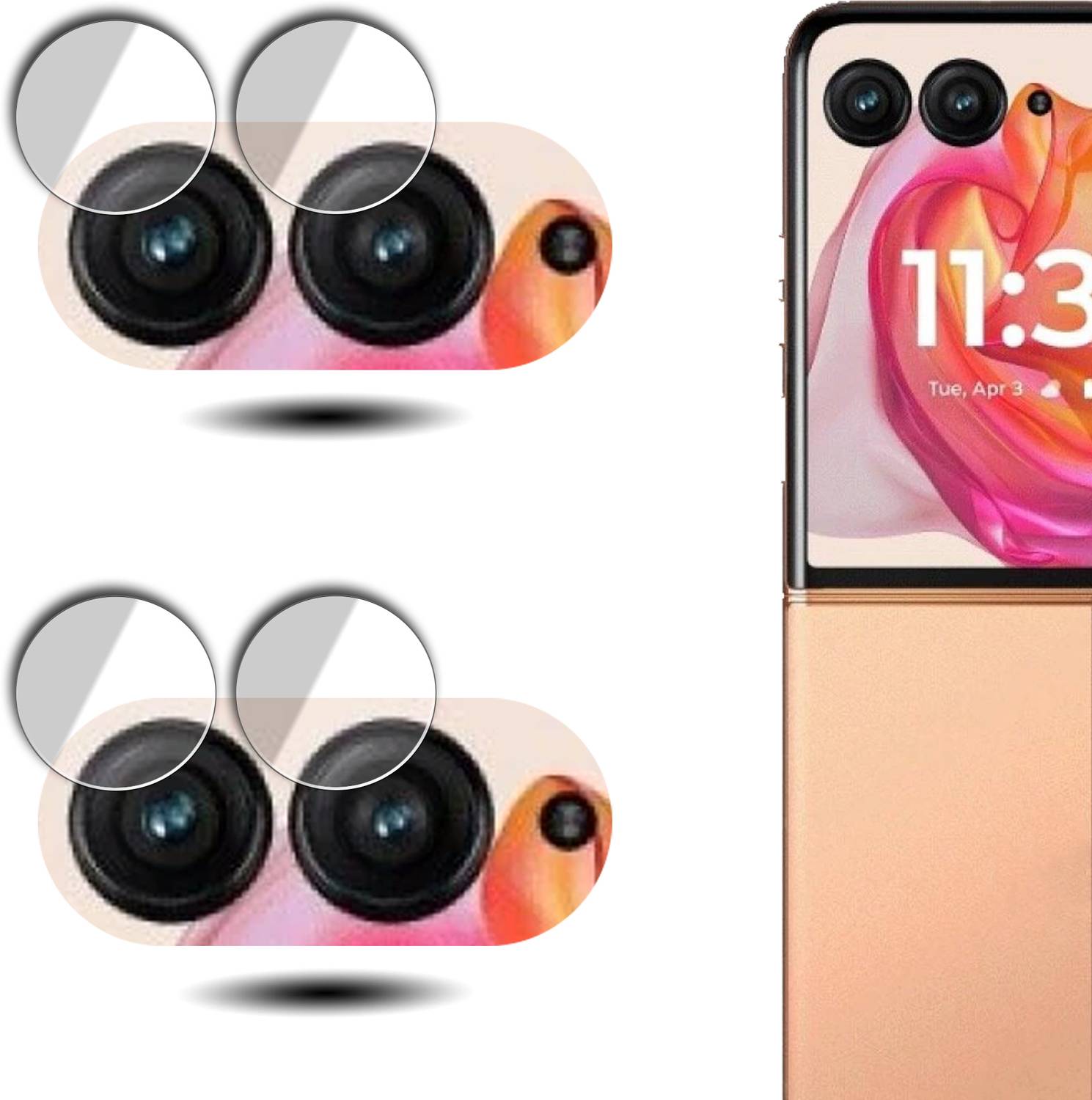 A-star Back Camera Lens Glass Protector for Moto Razr 50 Ultra 5G