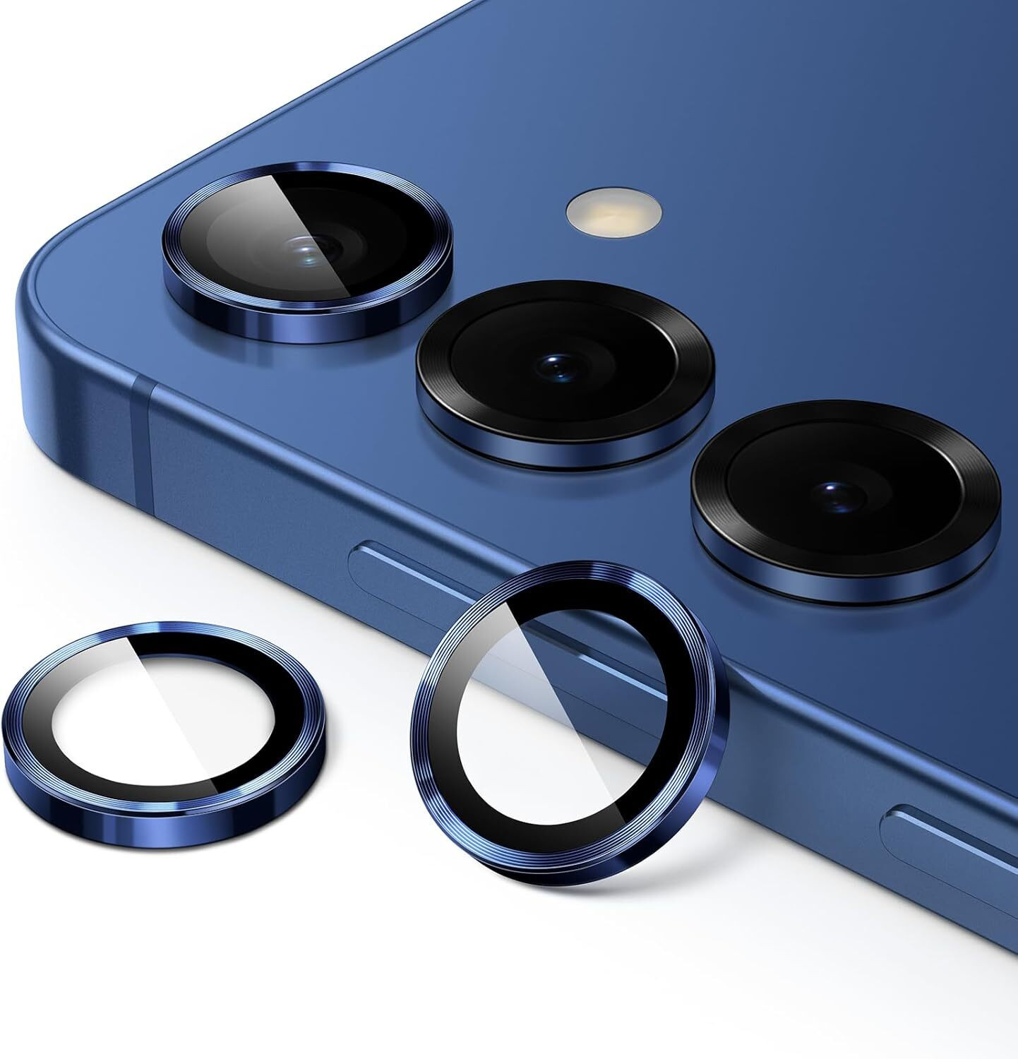 Image of Besmon Back Camera Lens Ring Guard Protector for Samsung Galaxy S25 5G Back Camera Lens Ring Guard Protector Navy