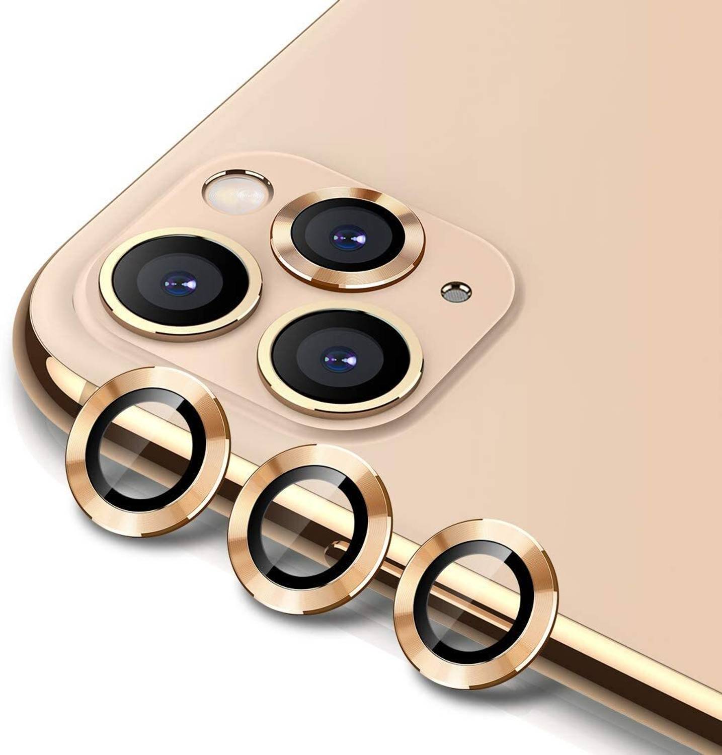AEHUB Back Camera Lens Glass Protector for iPhone 11 Pro (Matte Gold)