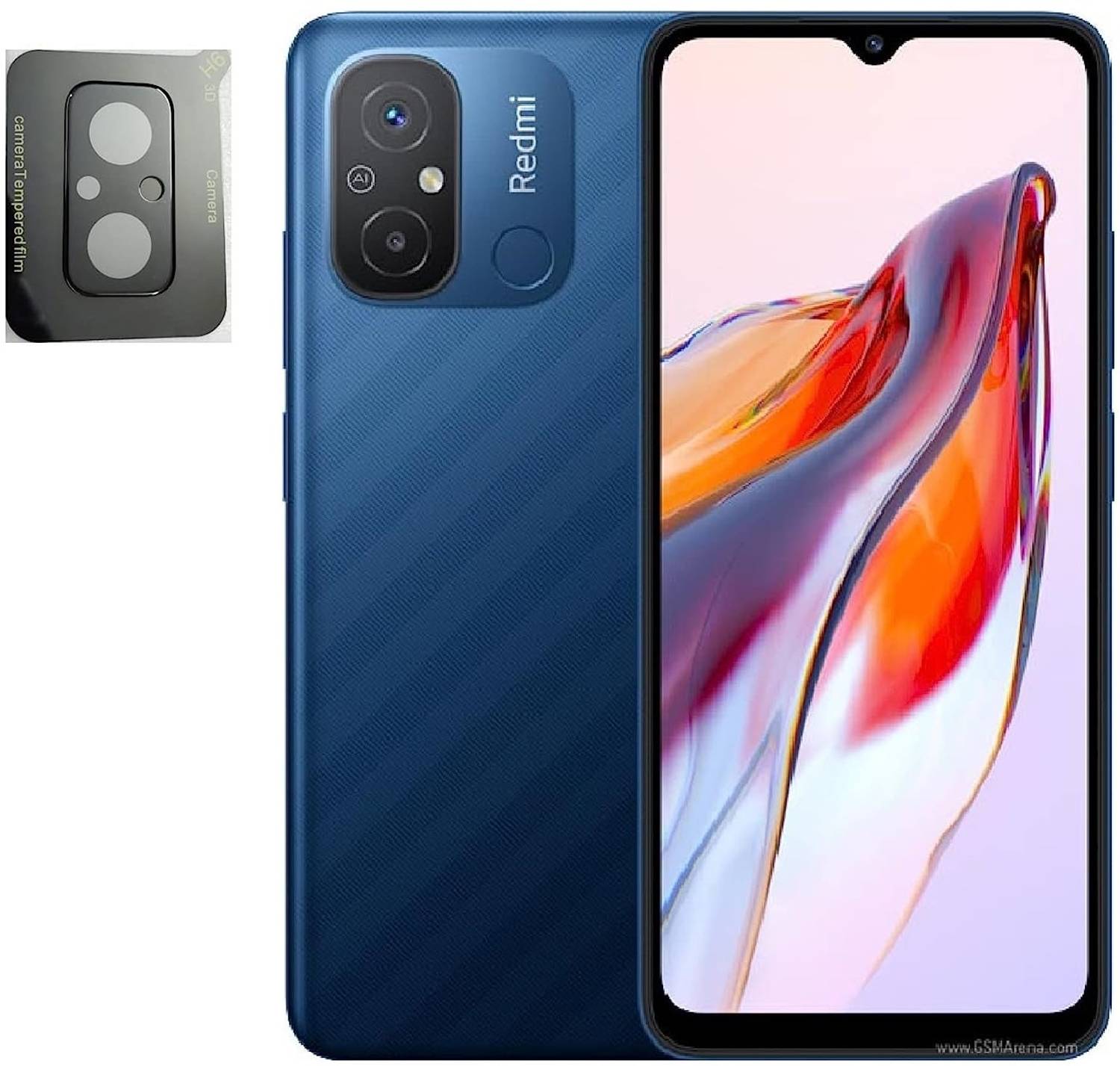 Caseline Back Camera Lens Glass Protector for Poco C55, mi 12C, Redmi 12C
