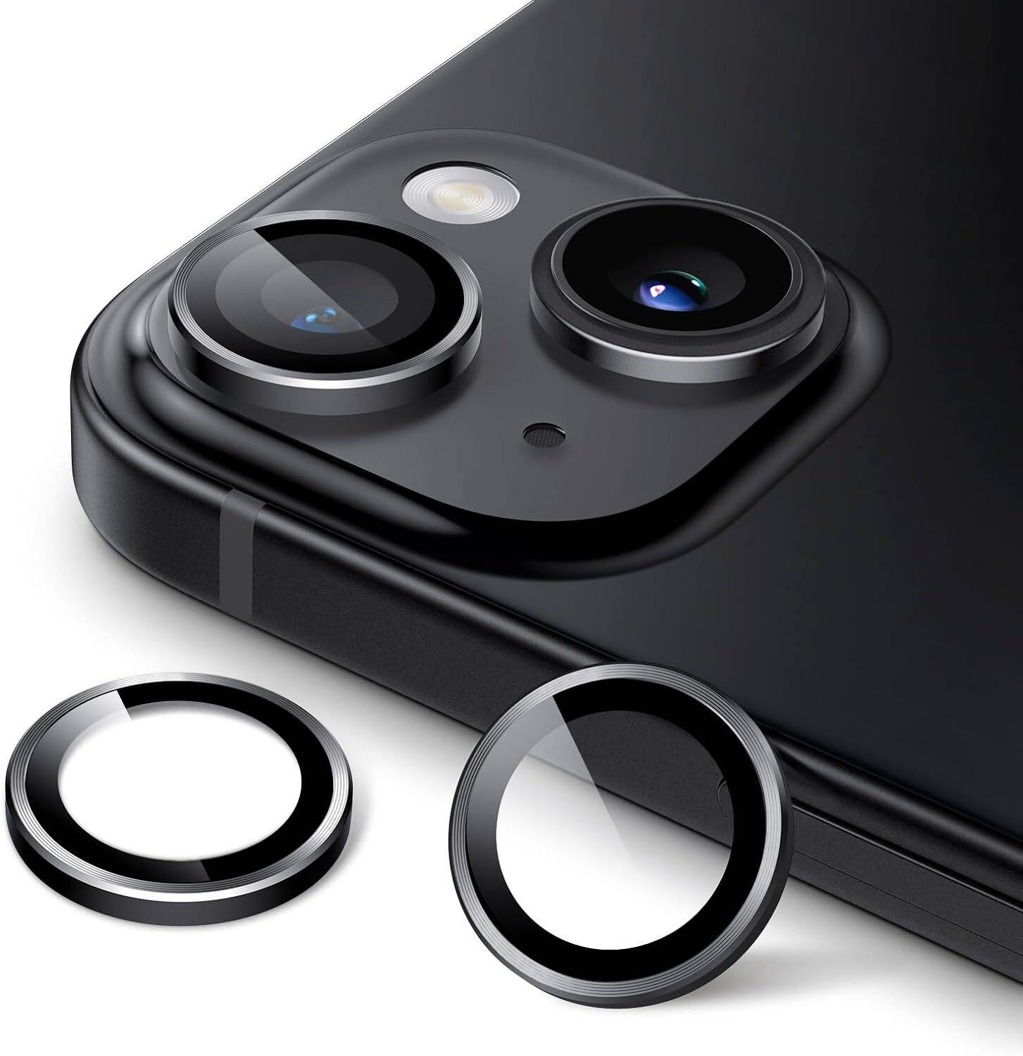 CASENED Camera Lens Protector for Apple iPhone 15 Plus / iPhone 1