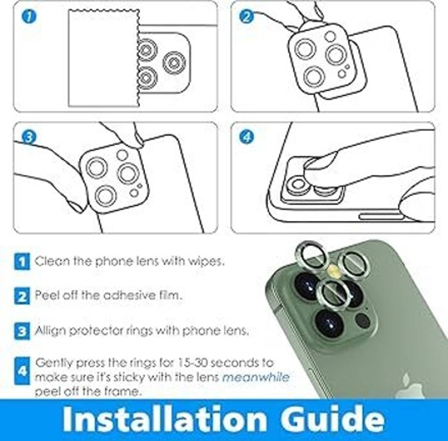 FINCH Back Camera Lens Glass Protector for Vivo T4x - Image 3