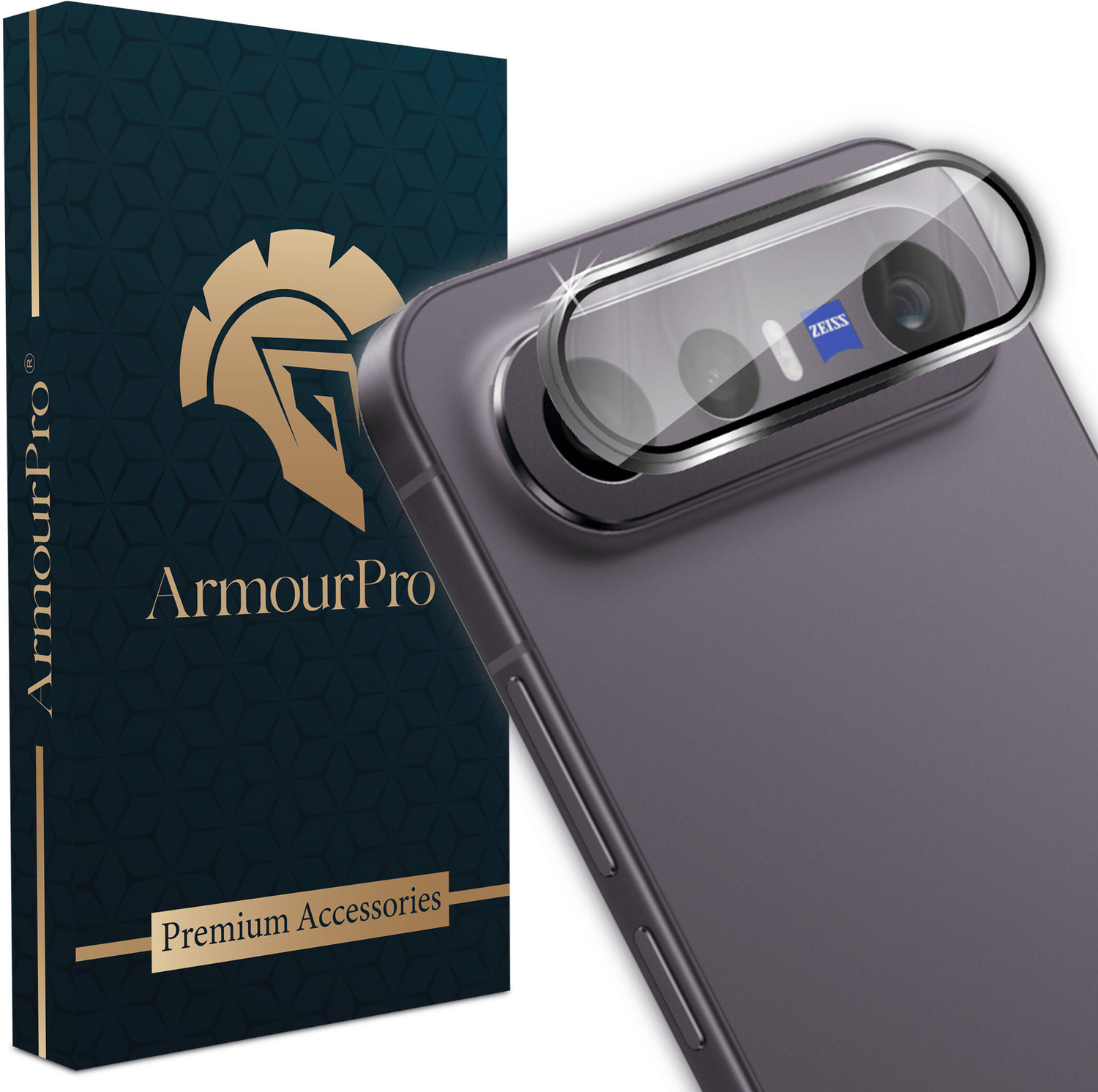Image of ArmourPro Back Camera Lens Ring Guard Protector for Vivo X300 FE 5G, Vivo X300 FE, Black Alloy Camera Rings