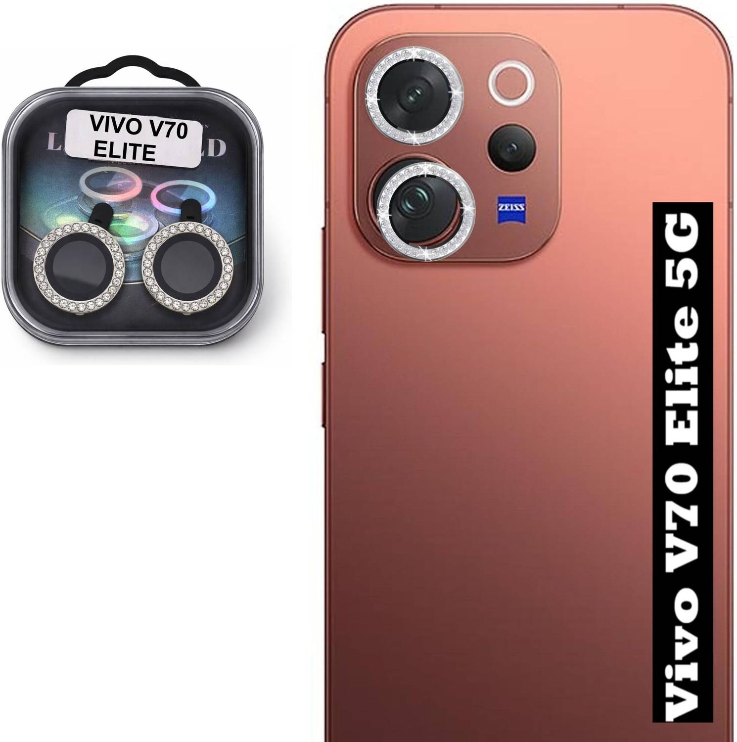 ITIANS Back Camera Lens Ring Guard Protector for Vivo V70 5g Elite Camera Lens Protector, Vivo v70 5g Camera Lens Protector