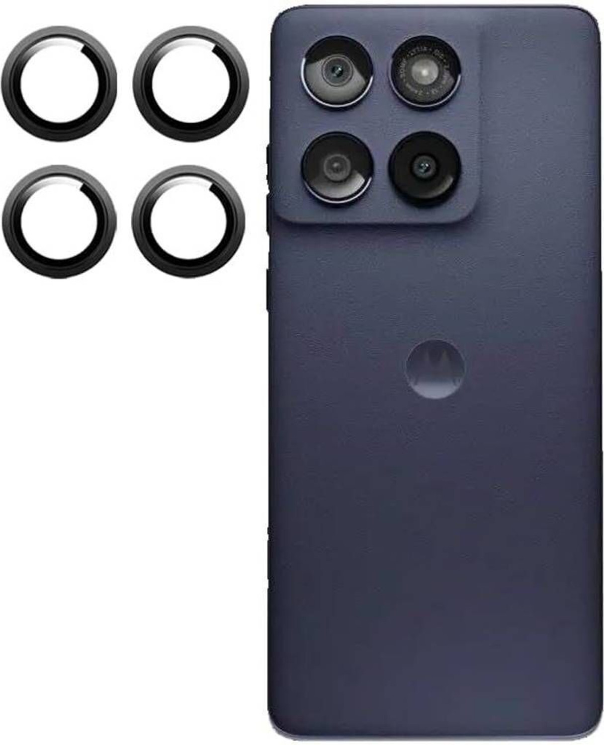 Image of Mobeezy Back Camera Lens Ring Guard Protector for Moto Edge 60 Fusion, Camera Protector For Moto Edge 60 Fusion