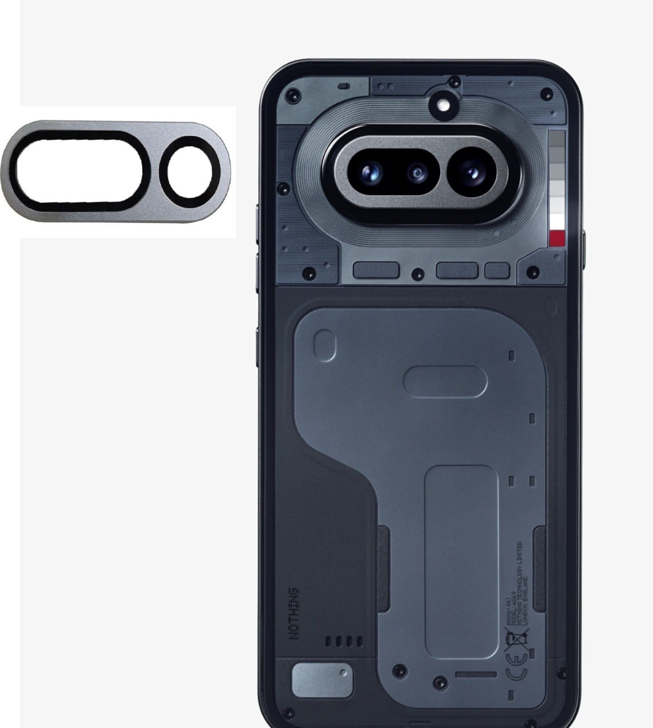 Image of Zyxo Back Camera Lens Glass Protector, Camera Lens Ring Guard Protector for Nothing Phone (4a), Nothing Phone 4a (Pack of: 1)