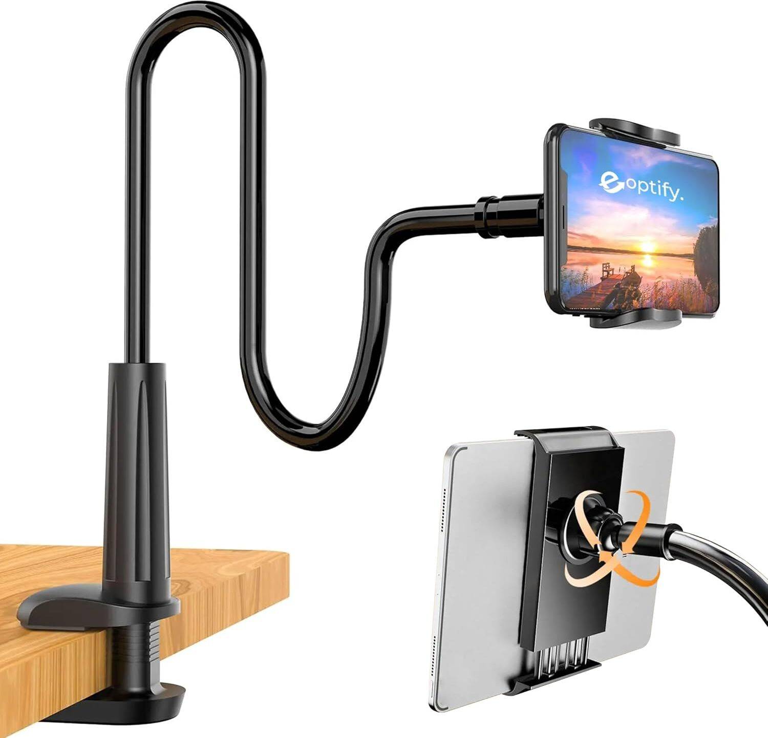 WISEBONE Flexible Mobile Tabletop Stand with Clamp - Image 1