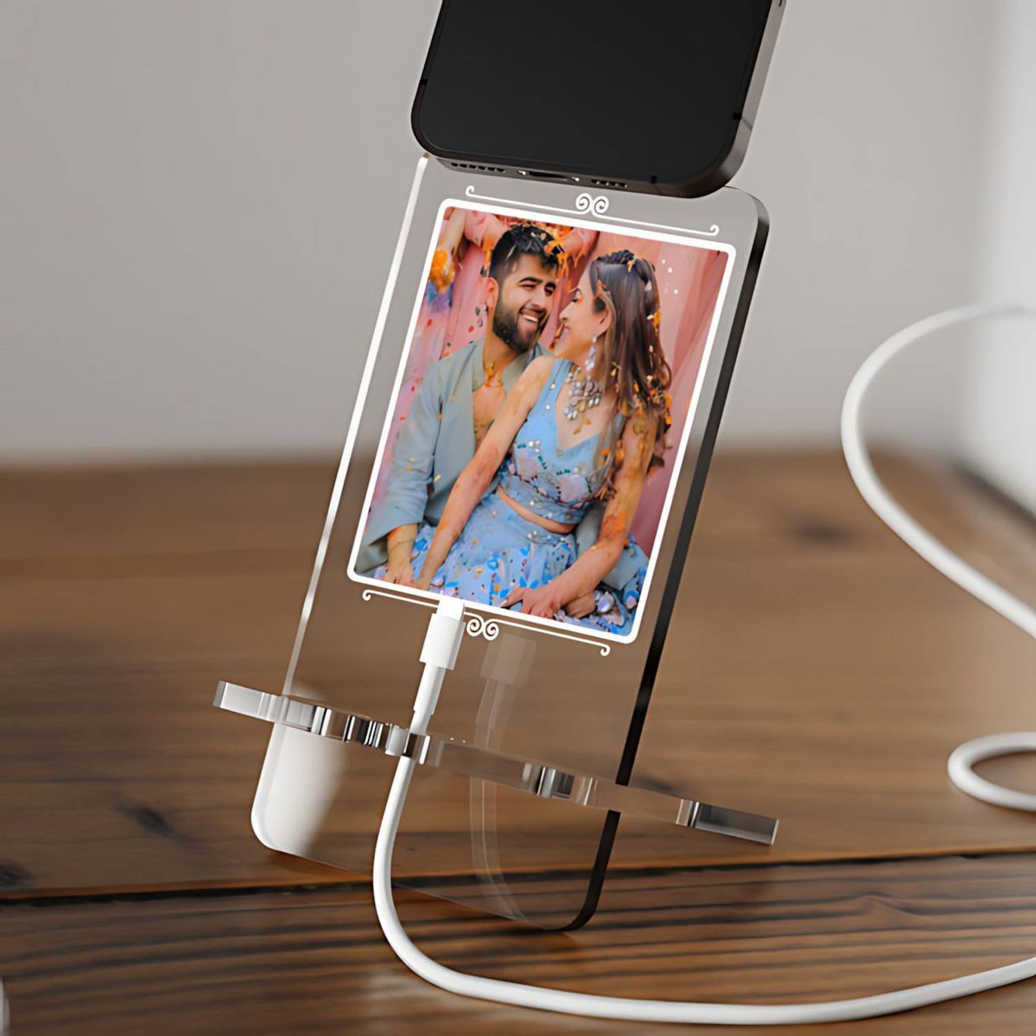 Emerydeal TABLE PHOTO CHARGING STAND SQR Mobile Holder