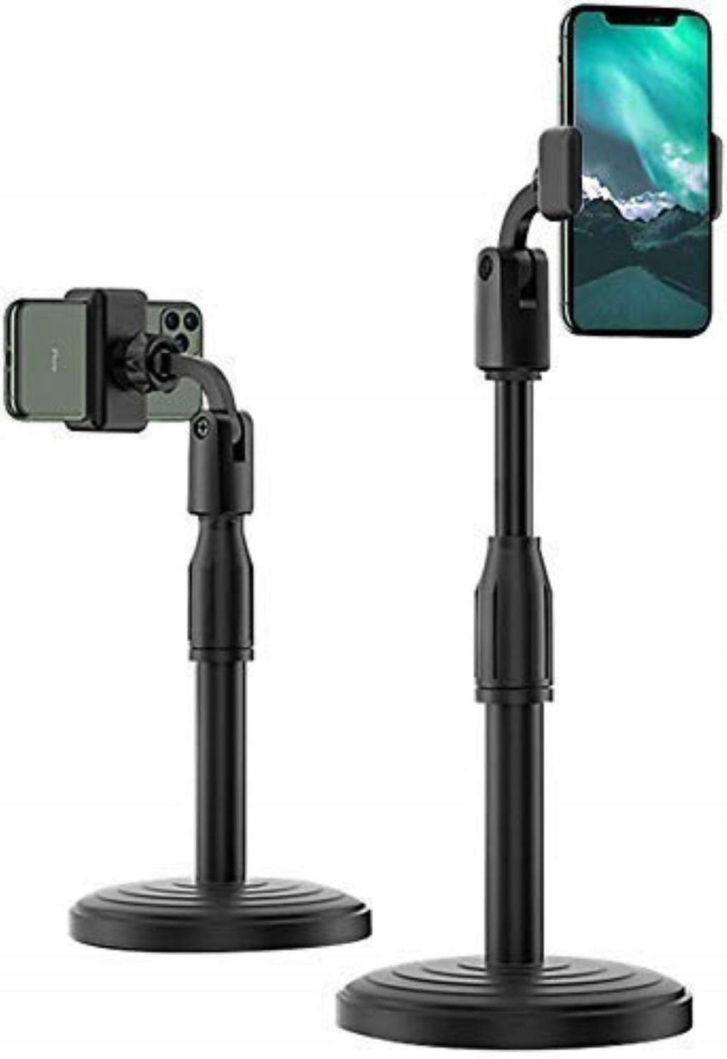 Image of ELITEWAVE Adjustable Desktop Mobile Phone Stand with 360 Rotation & Stable Base Mobile Holder