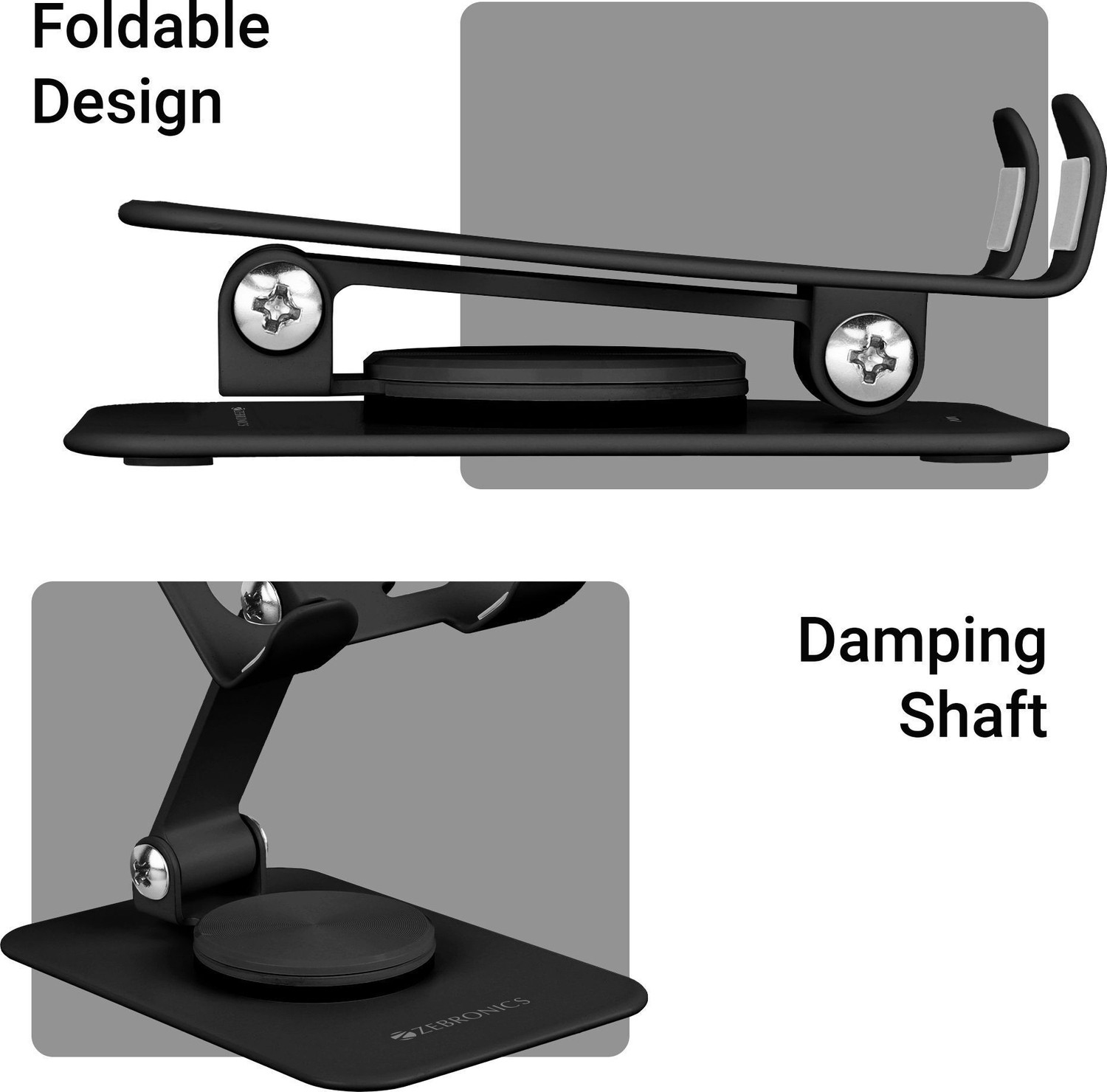 Image of ZEBRONICS Zeb-MTS250 (Black) Mobile Holder