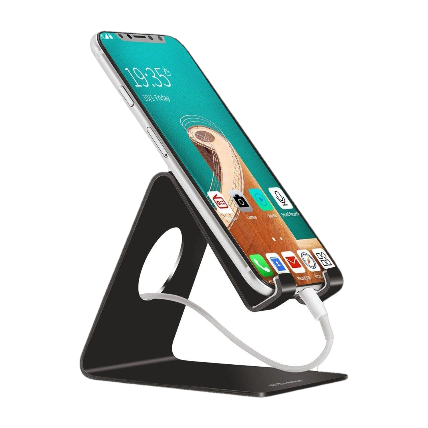 Portronics POR-122 MODESK Universal Mobile Holder (Black) Mobile Holder