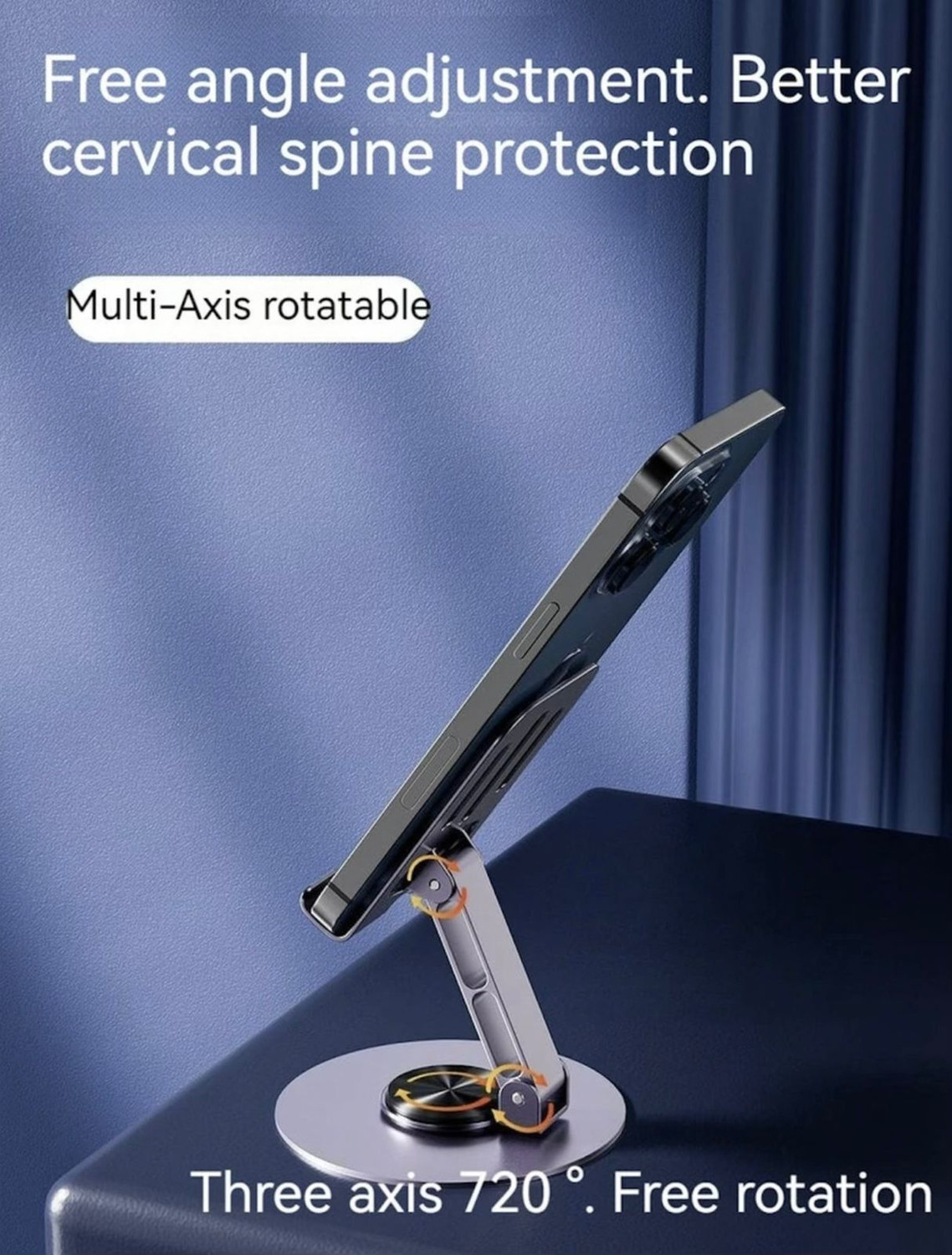 Image of RD One Step Ahead with Metal Base - 360 Rotatable, Angle Adjustments Mobile Holder