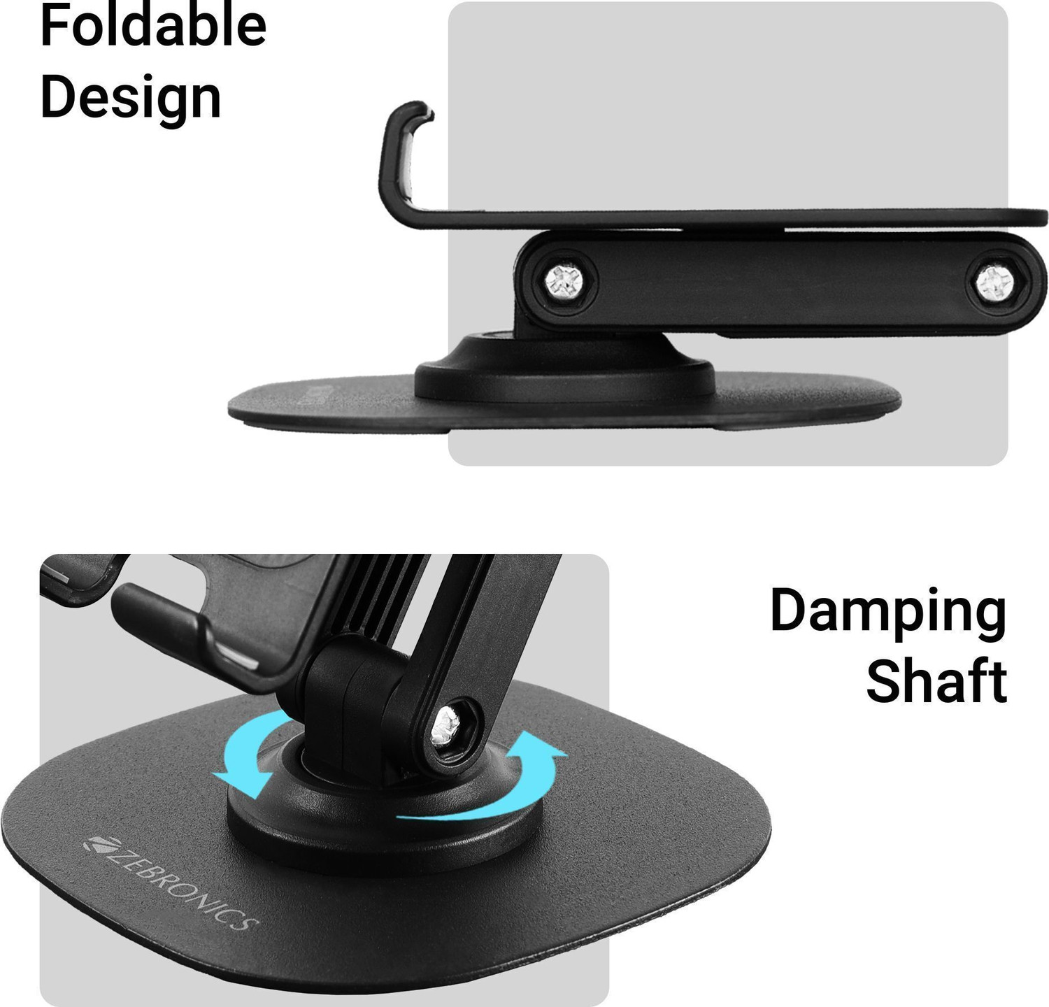 Image of ZEBRONICS Zeb- MTS200 (Black) Mobile Holder