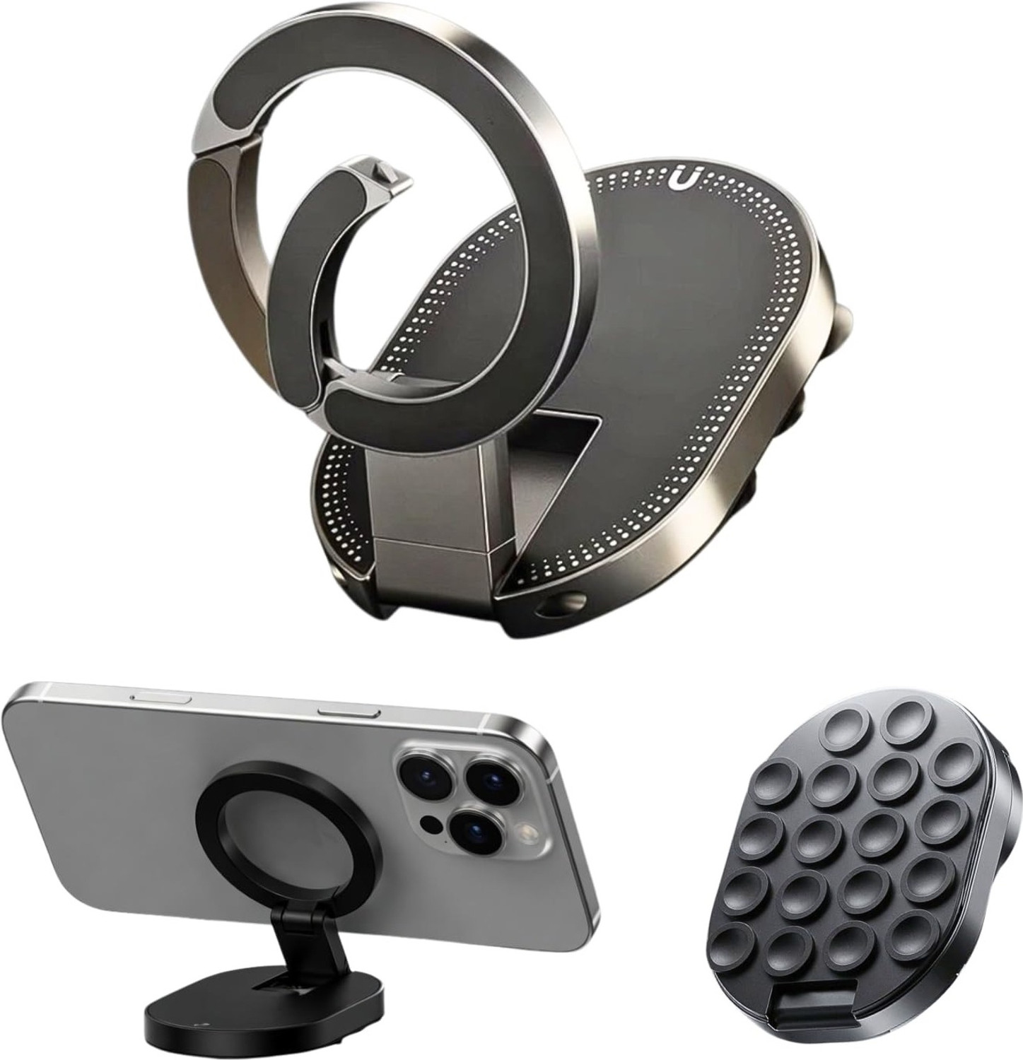Image of X9X 3 IN 1 MagSafe Phone Mount Portable Suction Cup Stand Mobile Holder