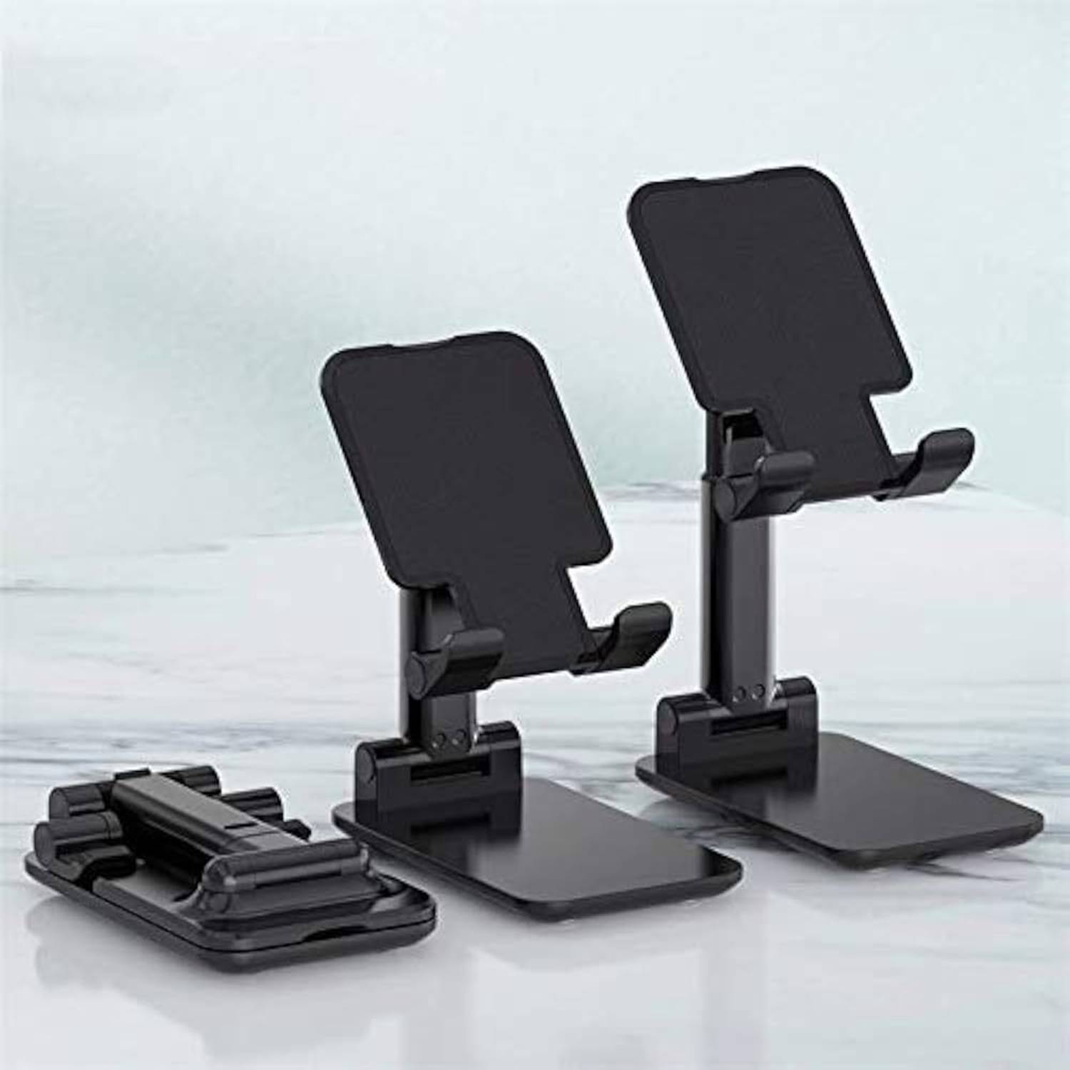 Ribber Hands-Free Mobile Holder for Kitchen, Desk, and Study Table Use (Black) Mobile Holder - Image 5