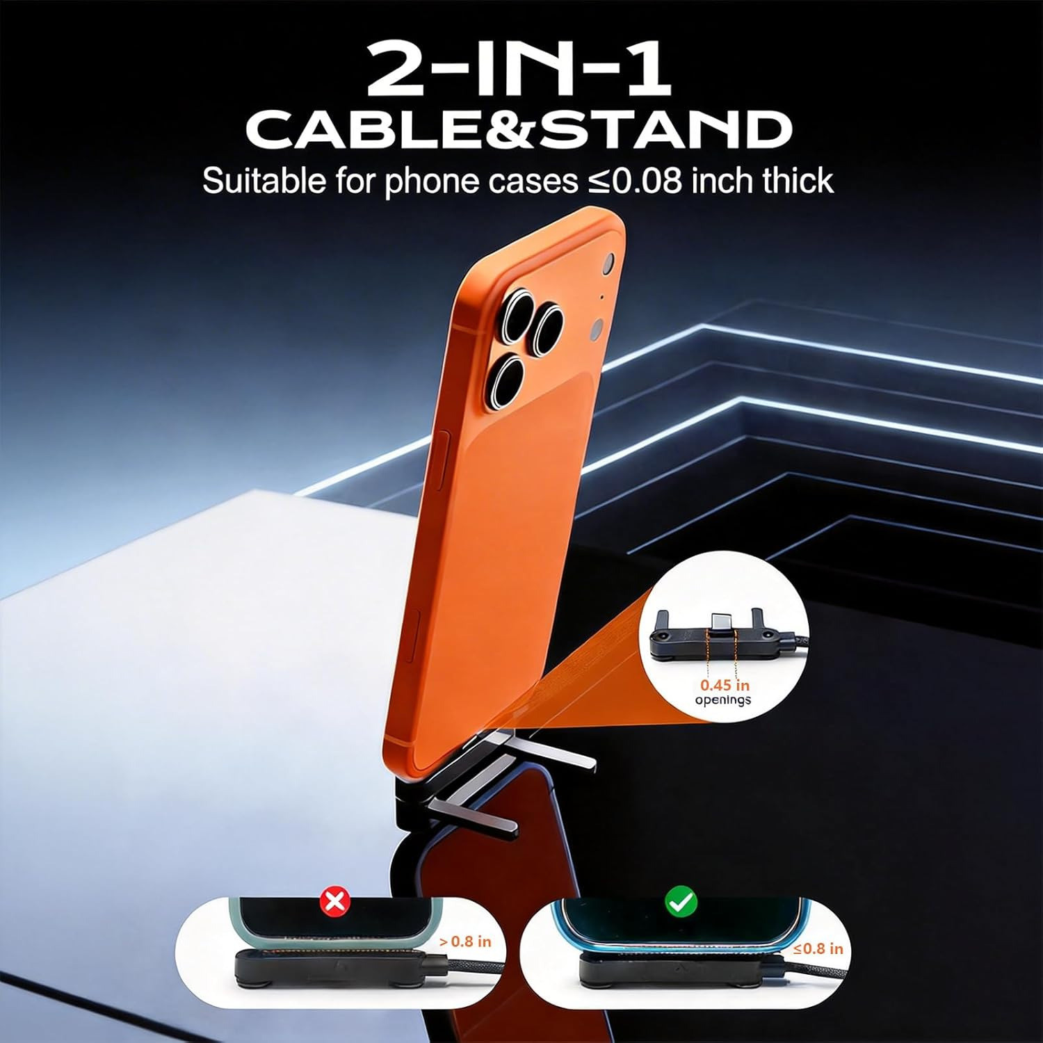 Image of X9X 240W USB-C Foldable Mobile Stand with Fast Charging (No Cable Included) Mobile Holder